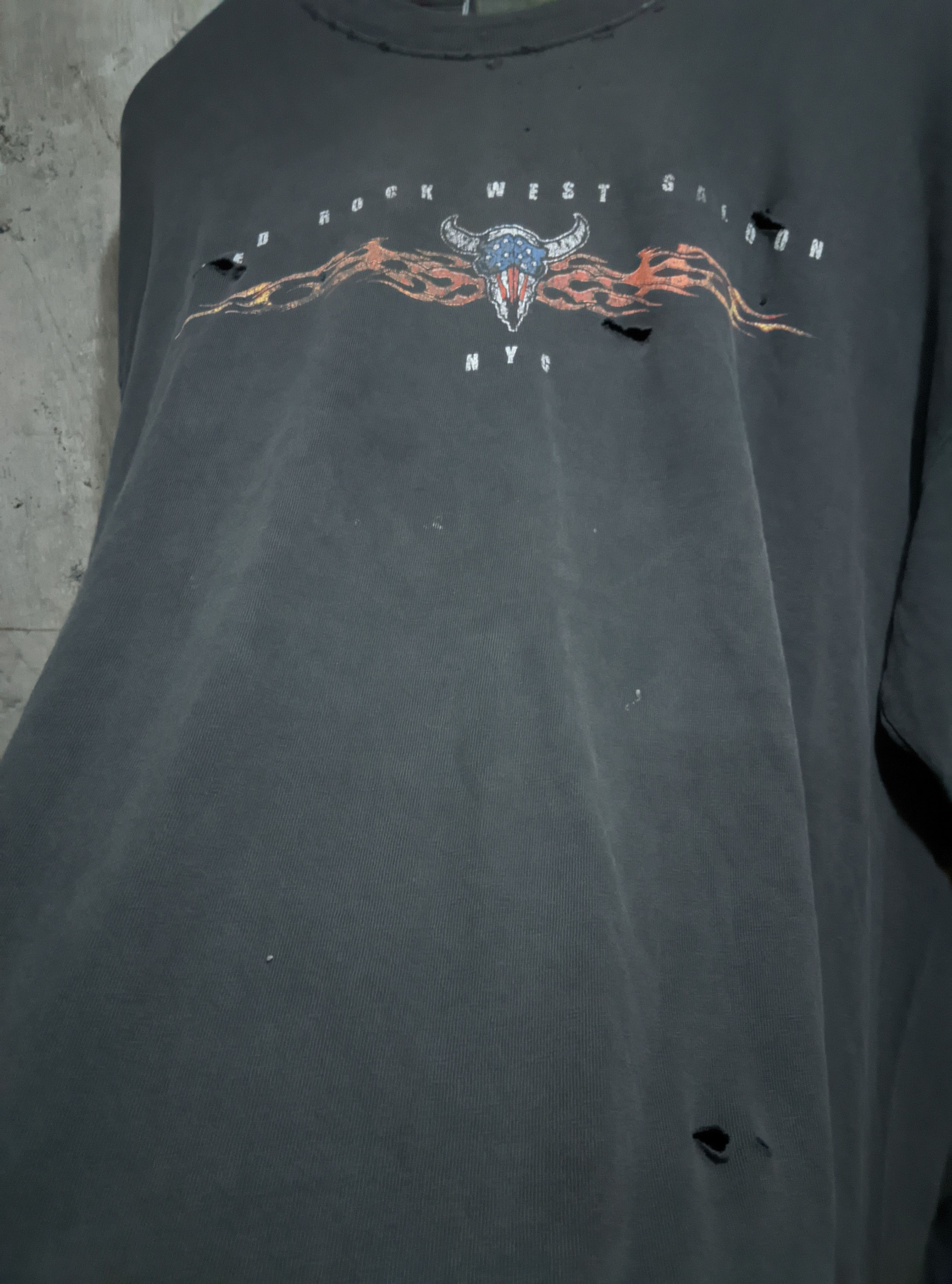 West Coast Choppers Vintage 90s flame sleeves sun fade distressed erd wcc Size US XL / EU 56 / 4 - 10 Thumbnail
