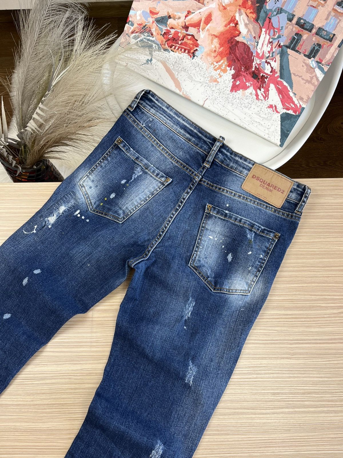 Dsquared2 Dsquared2 Jeans Blue Distressed Denim Slim Fit Jeans Size 46 Size US 30 / EU 46 - 9 Thumbnail
