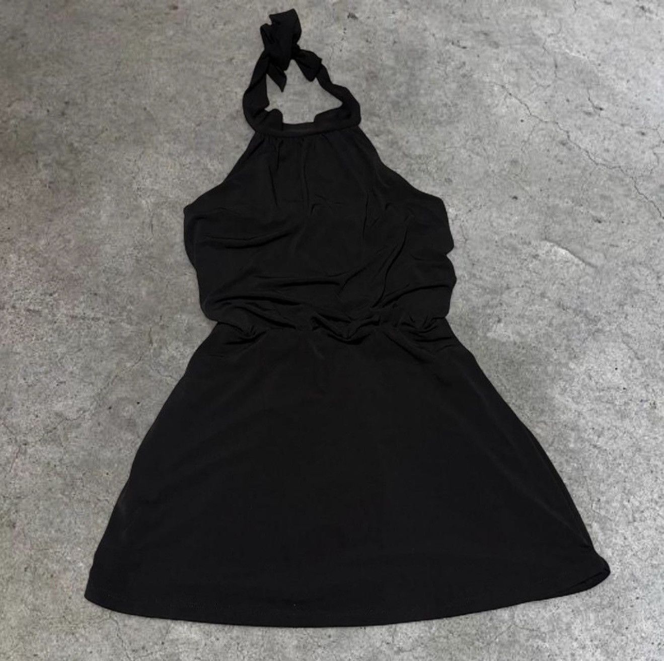 White House Black Market Black halter neck mini dress Size M / US 6-8 / IT 42-44 - 1 Thumbnail