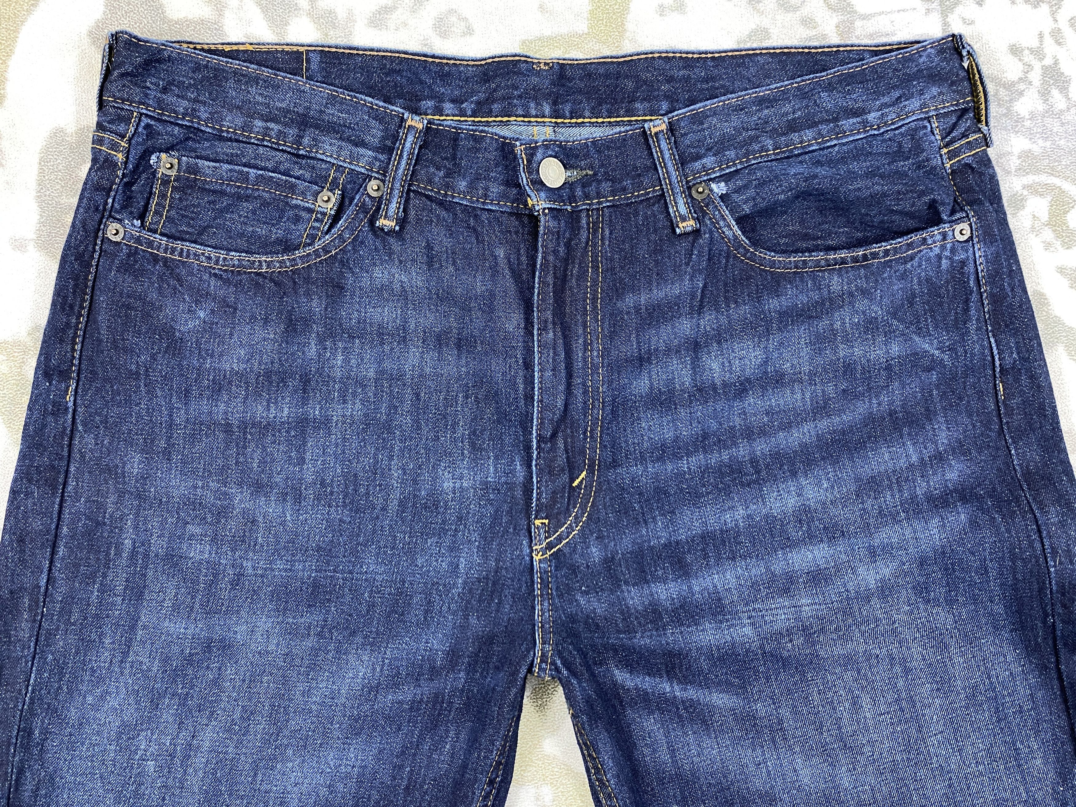 Levi's Vintage Levi's 514 Dark Blue 37 x 33.5 Denim -JN298 Size US 37 - 3 Thumbnail