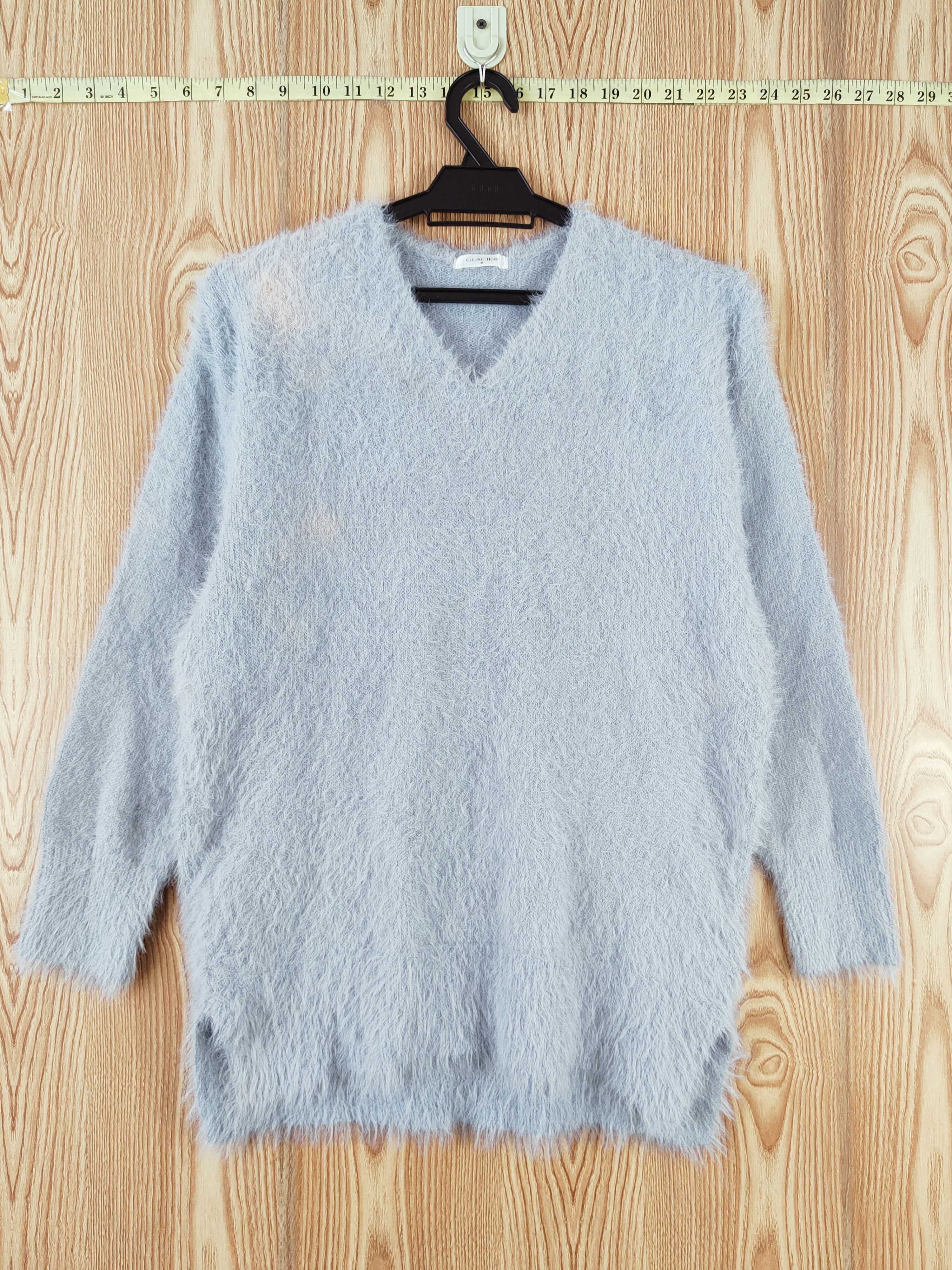Japanese Brand × Vintage COOL DESIGN by Glacier Blue Fur Mohair Knitwear Size M / US 6-8 / IT 42-44 - 1 Thumbnail