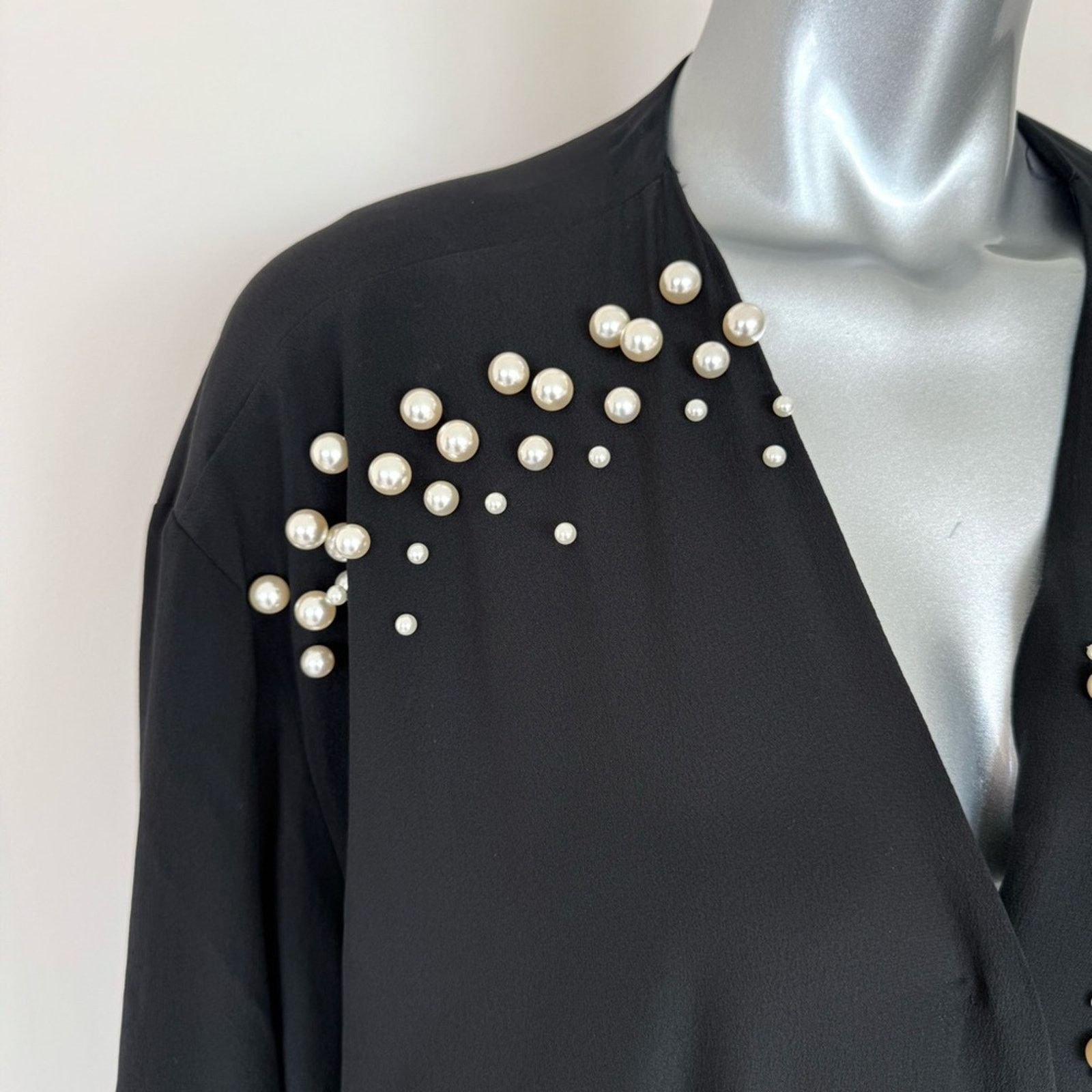 Stella McCartney Stella Maccartney women silk dress with pearls 42 IT or 6US Size M / US 6-8 / IT 42-44 - 5 Thumbnail
