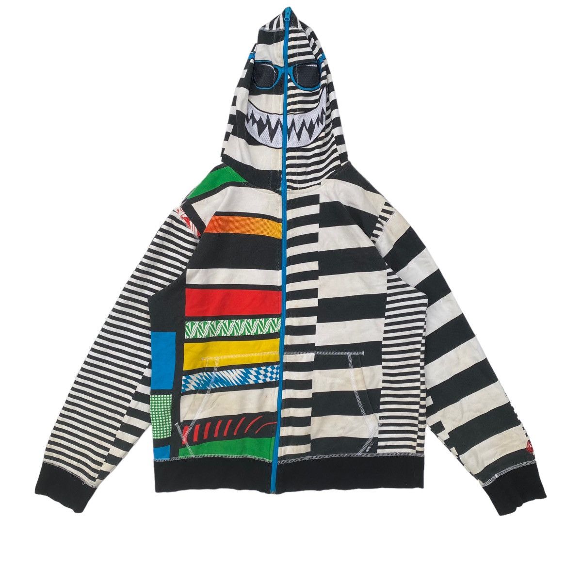 Volcom 🔥OG VOLCOM ‘Zip It’ Multicolour Sweater Iconic Ryan Sheckler Size US M / EU 48-50 / 2 - 2 Thumbnail