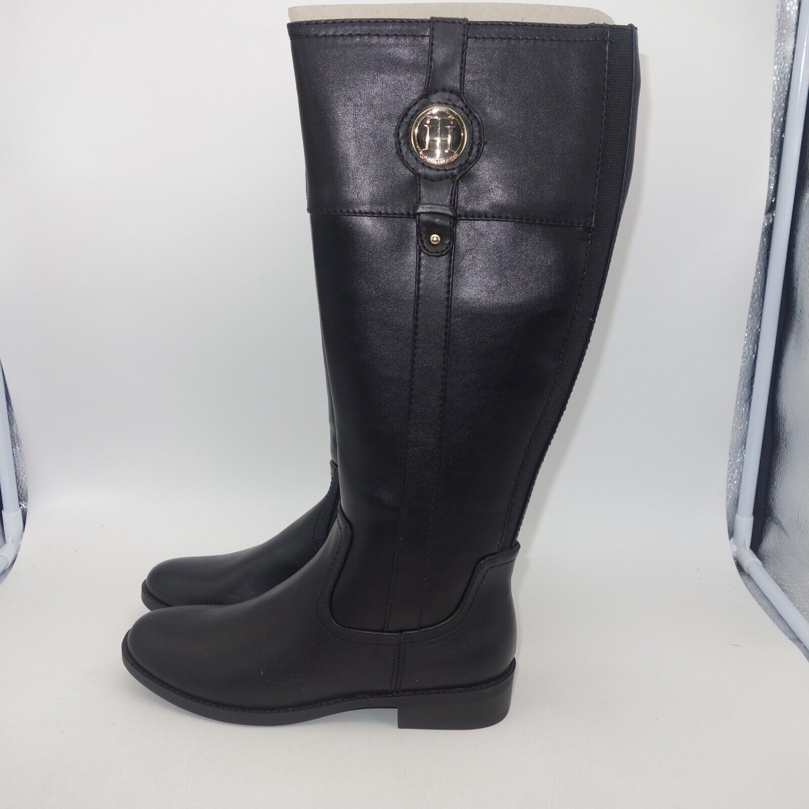 Tommy Hilfiger NEW Tommy Hilfiger Imina Black Knee High Riding Boot Size US 6.5 / IT 36.5 - 4 Thumbnail