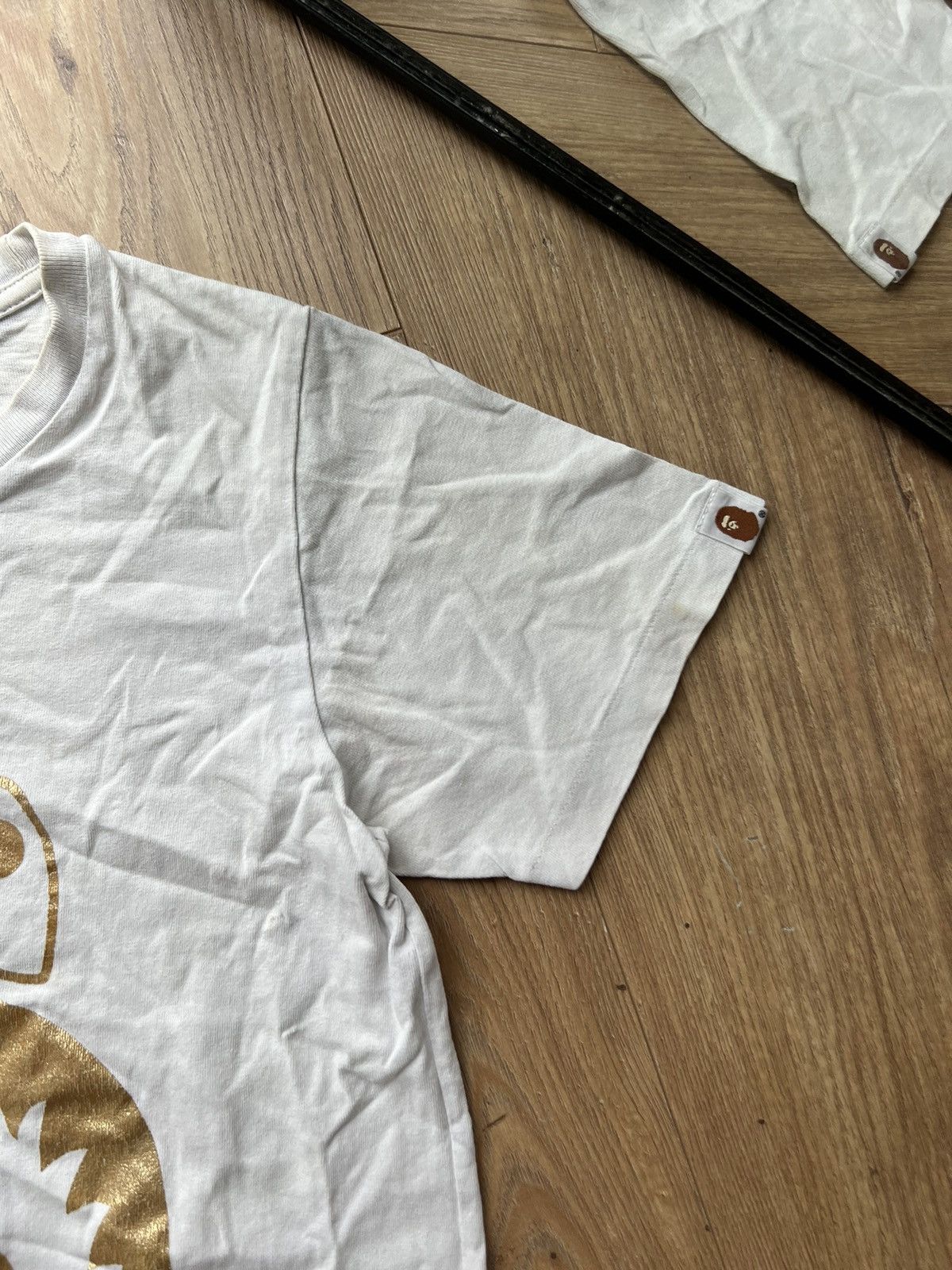 Bape BAPE LADIES GOLDEN SHARK JAWS TEE Size S / US 4 / IT 40 - 6 Thumbnail