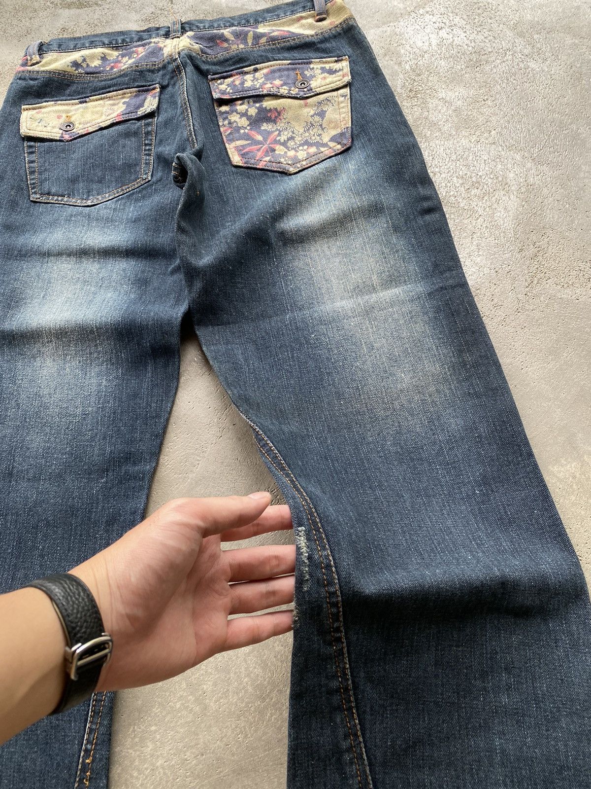 If Six Was Nine × Japanese Brand Vintage Karakuri Japanese Denim Jeans Size US 32 / EU 48 - 6 Thumbnail