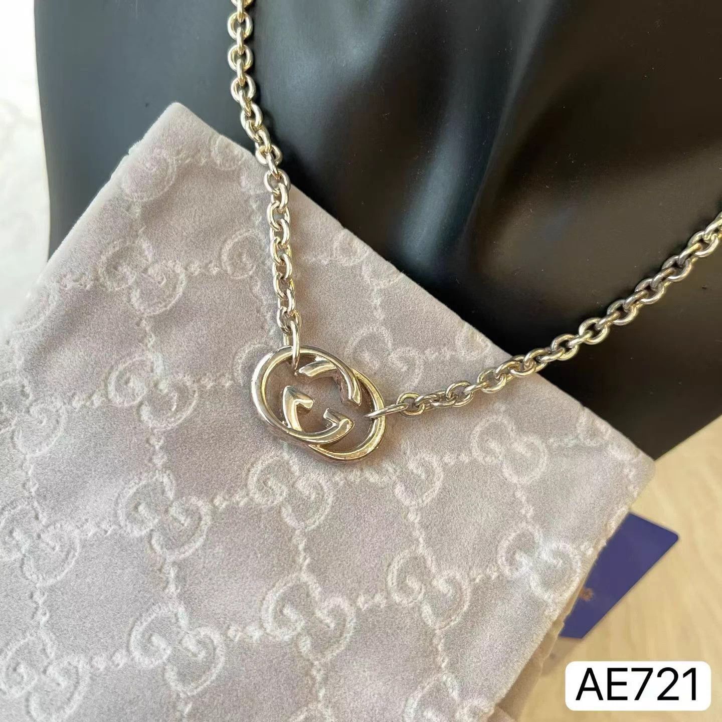Gucci Gucci 925 Silver New 44cm Necklace w DustBag AE721 Size ONE SIZE - 3 Thumbnail
