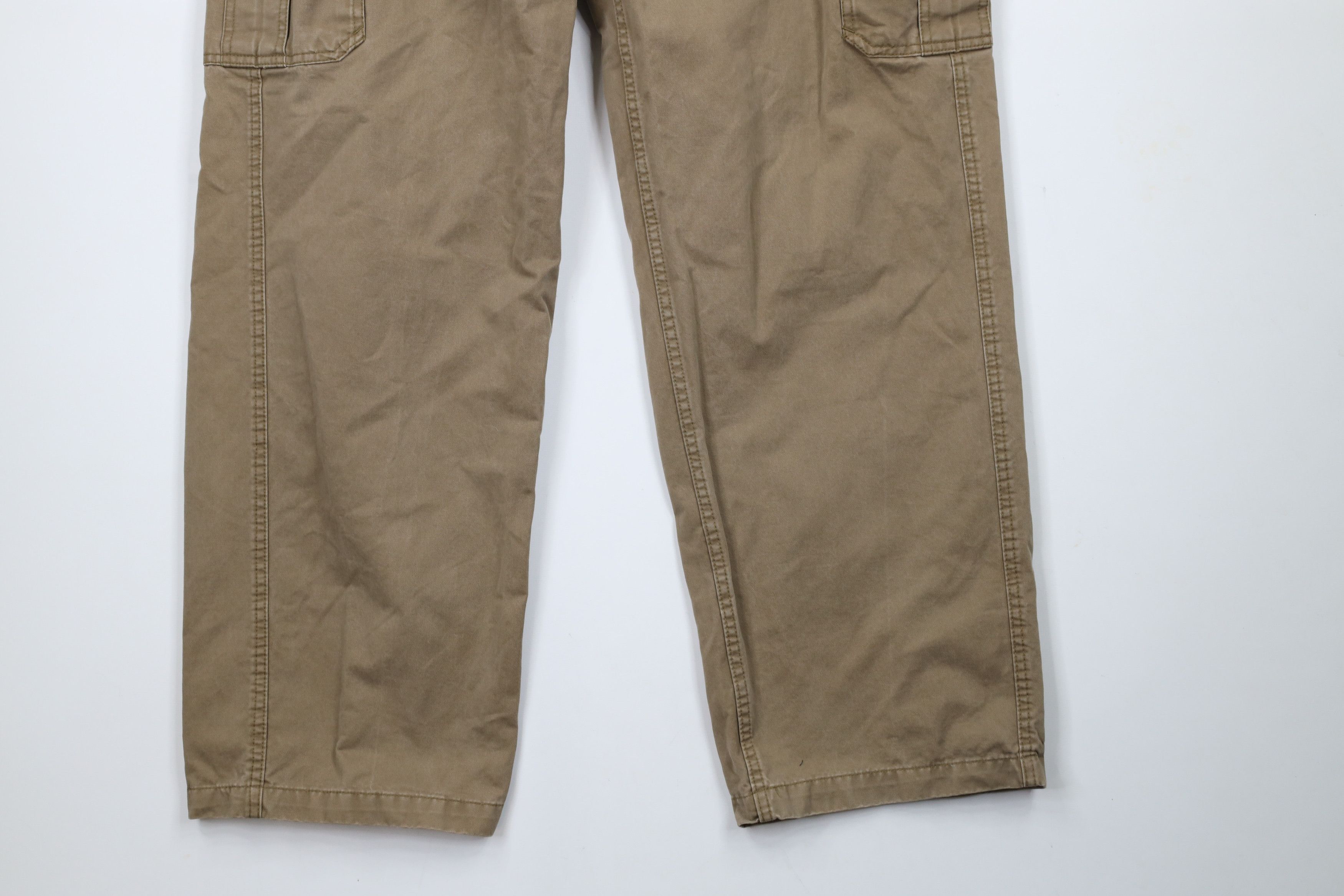 Gap × Vintage Vintage Gap Faded Wide Leg Dungaree Cargo Pants Beige Cotton Size US 34 / EU 50 - 4 Thumbnail