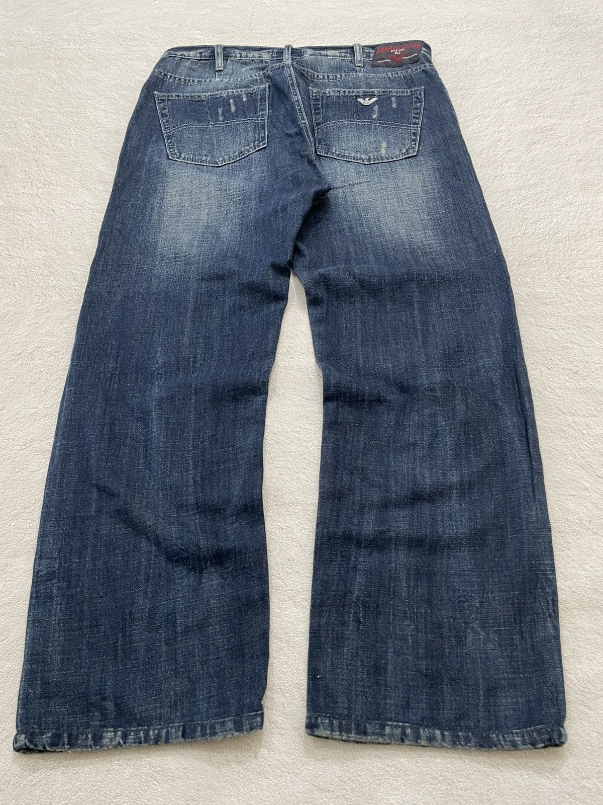Emporio Armani 2000s Armani Denim Mudwash Button Fly Y2K Size US 33 - 2 Thumbnail