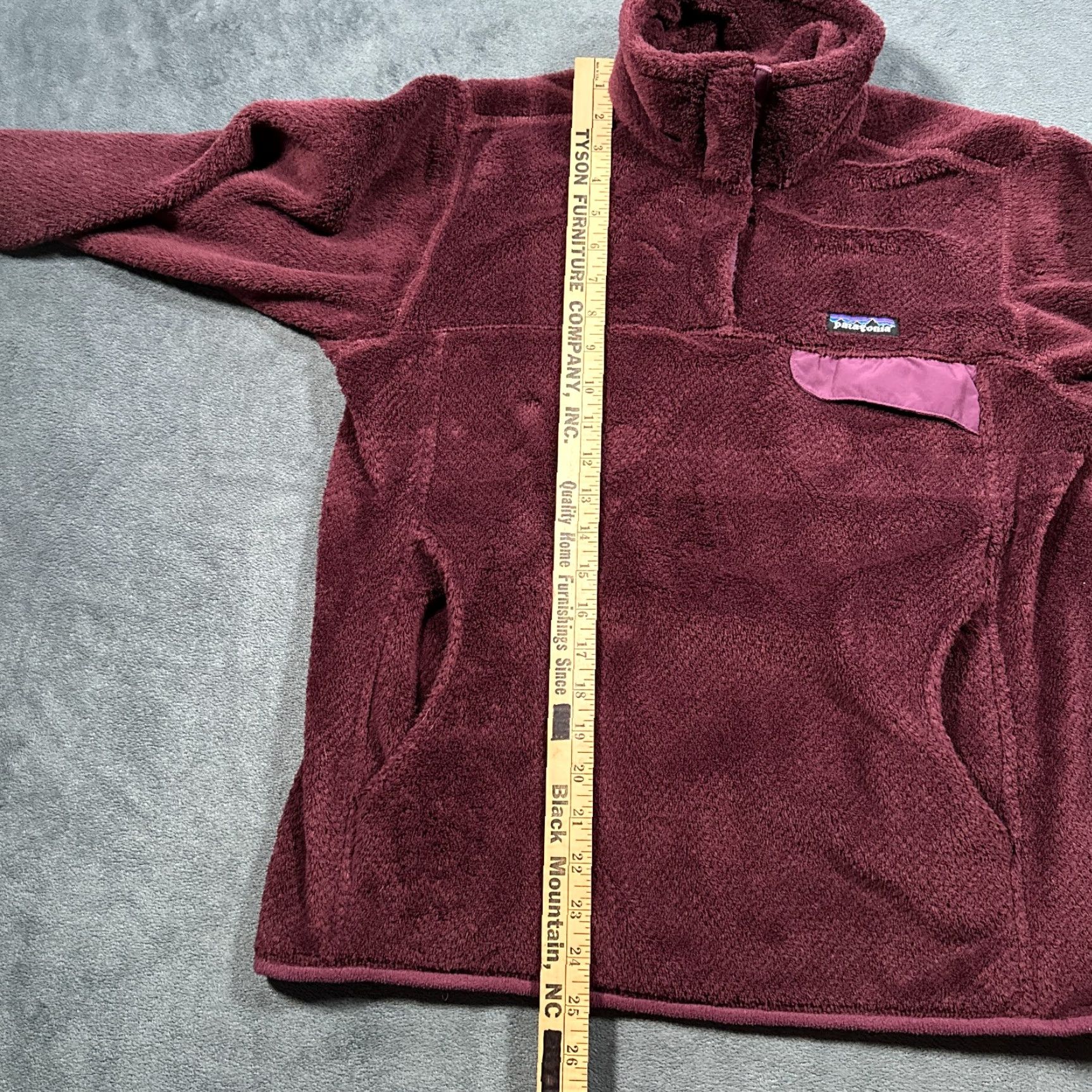 Patagonia Patagonia Jacket Womens Medium Burgundy Re Tool Snap T High Pile Fleece Pullover Size M / US 6-8 / IT 42-44 - 7 Thumbnail