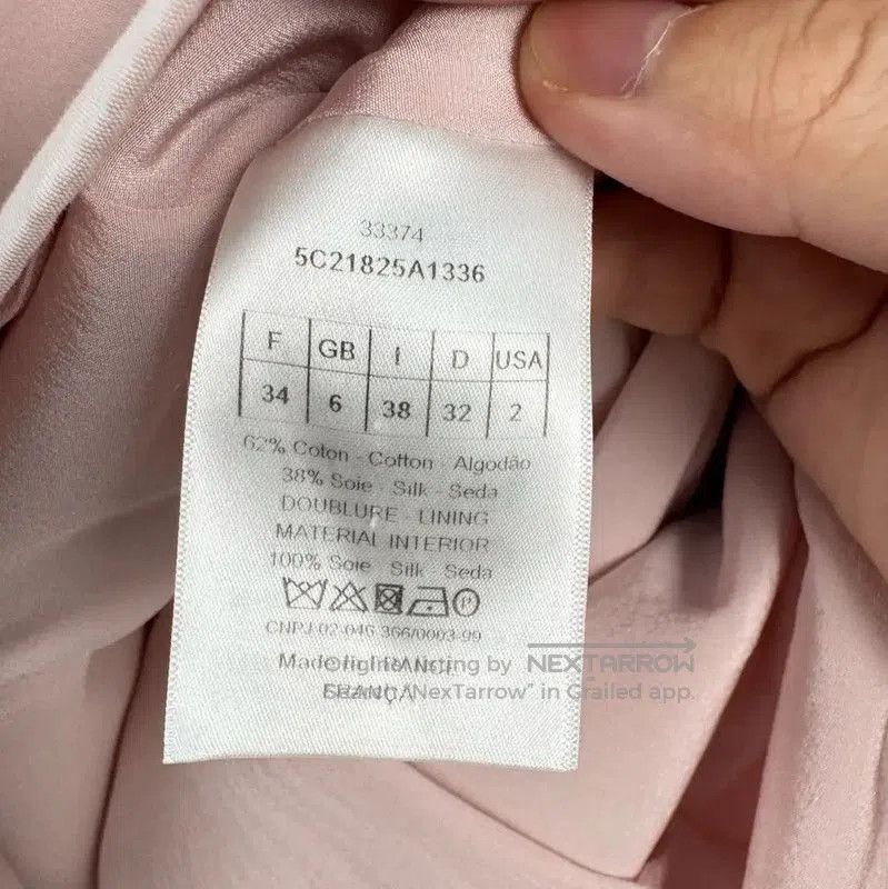 Dior Dior Pink Cotton Blend Long Coat for Women . Size XS / US 0-2 / IT 36-38 - 6 Thumbnail