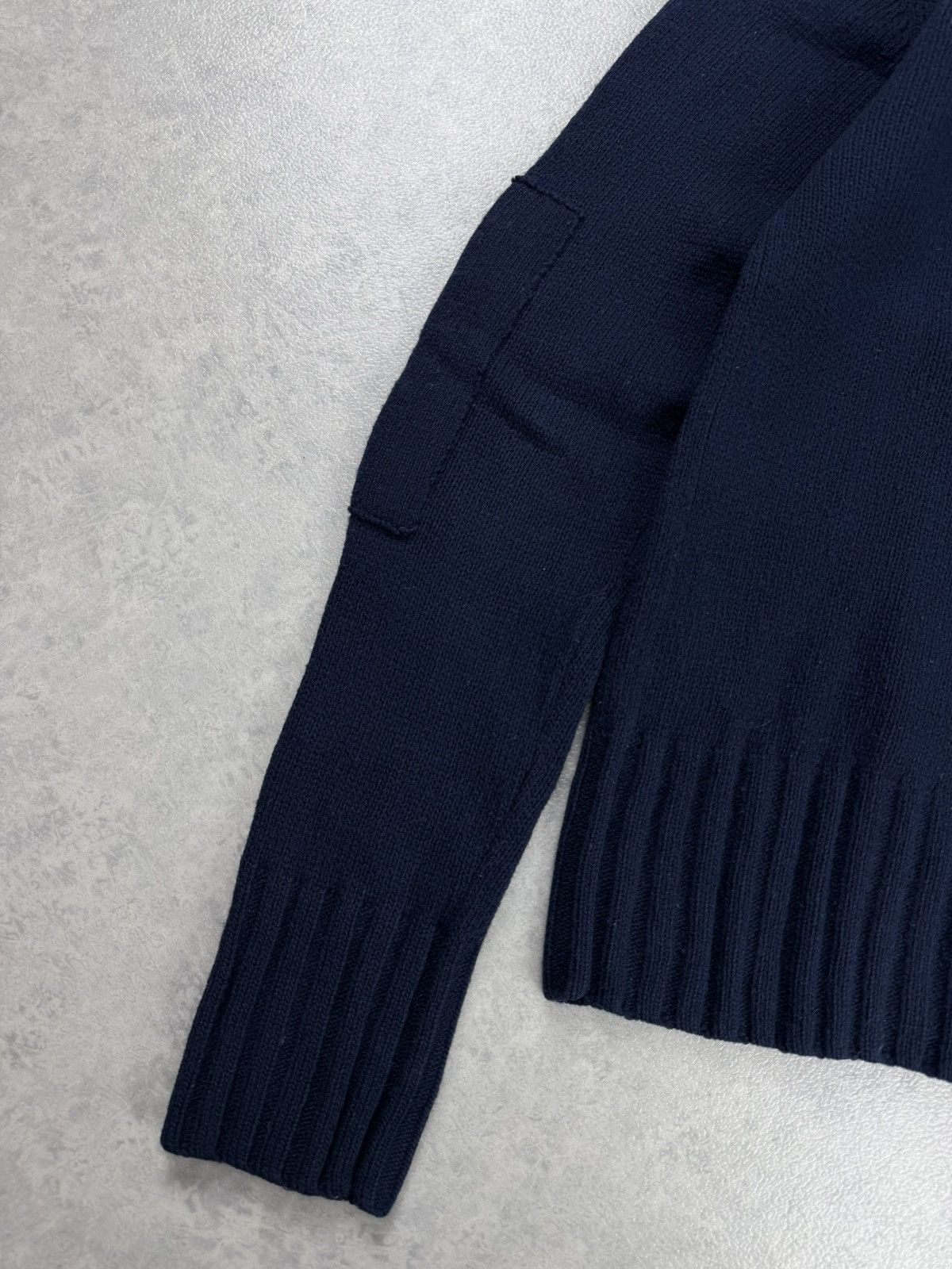 La Martina La Martina Men’s Merino Wool Full Zip Sweater Navy Size M Size US M / EU 48-50 / 2 - 10 Thumbnail