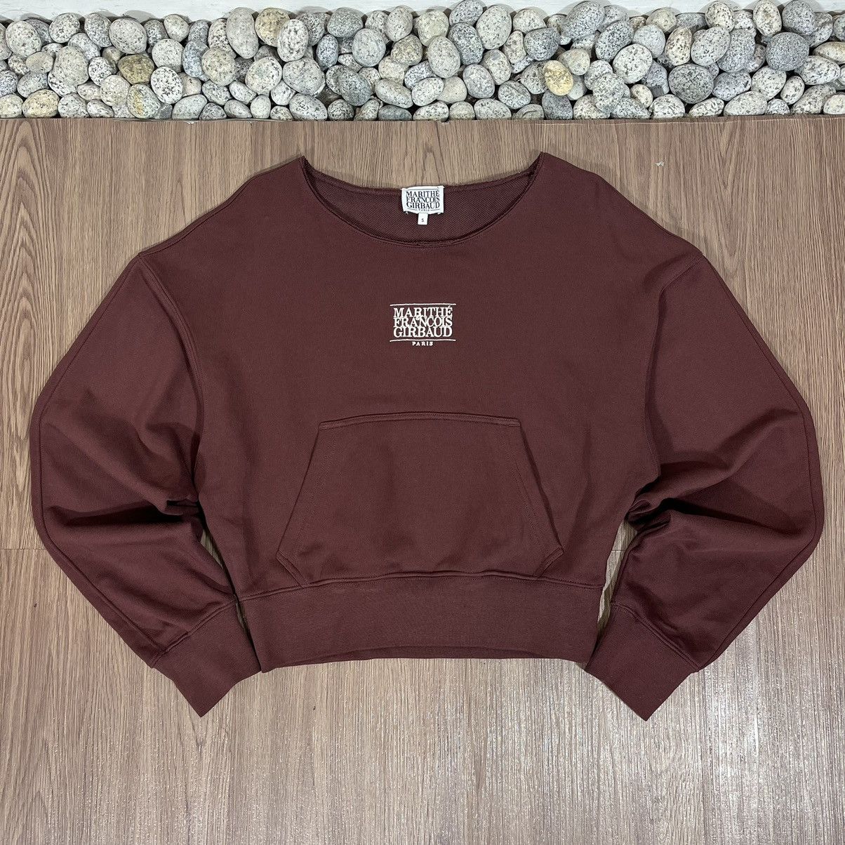 Marithe + Francois Girbaud Marithe Francois Girbaud Neckless Cropped Sweatshirt Size US S / EU 44-46 / 1 - 1 Thumbnail