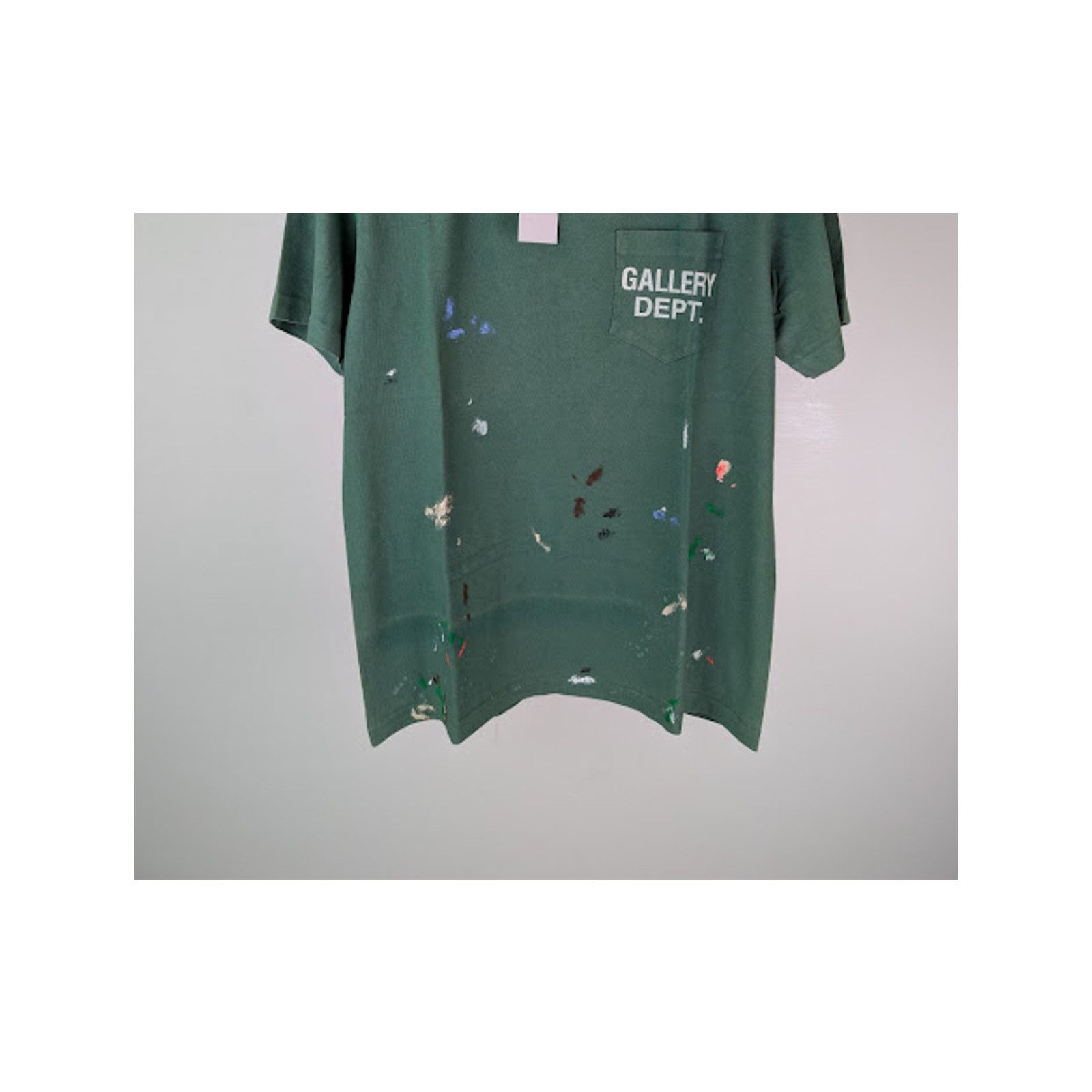 Gallery Dept. o1rshd1 Vintage Logo Painted T-Shirt in Green Size US XXL / EU 58 / 5 - 2 Thumbnail