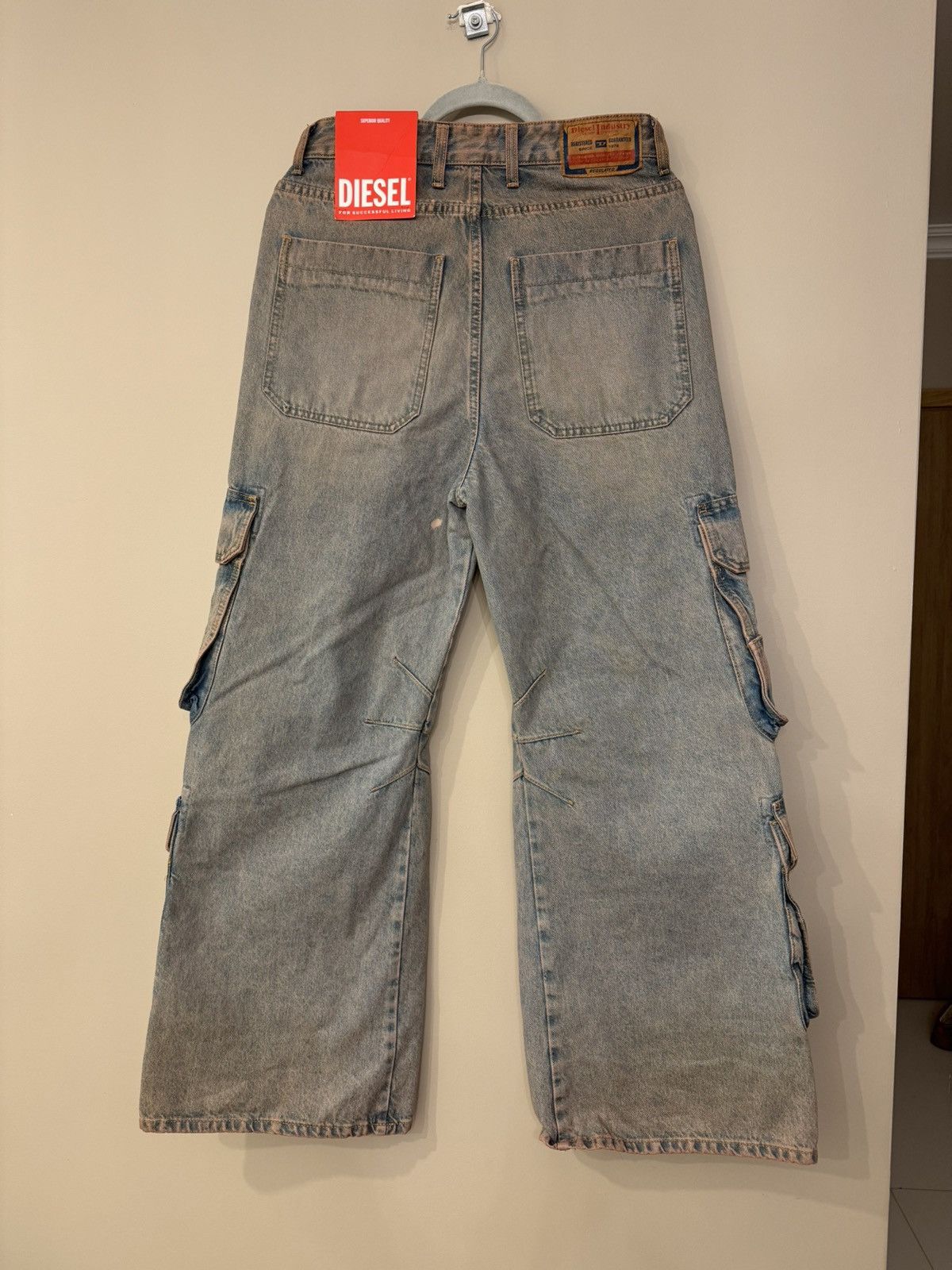 Diesel Diesel cargo pants jeans multi pocket rare vintage style new Size 26" / US 2 / IT 38 - 11 Thumbnail