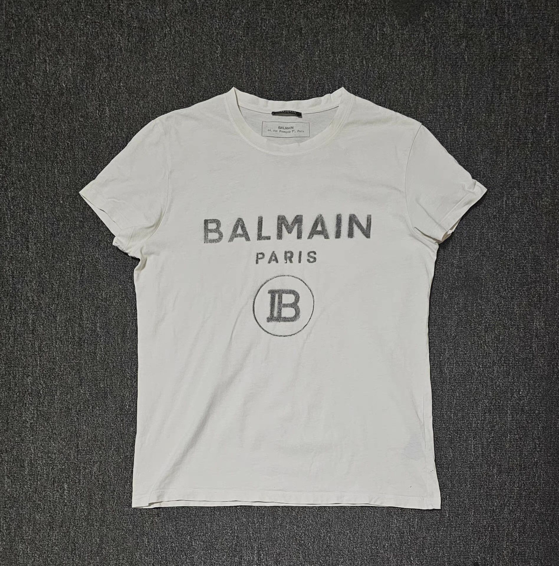 Balmain Balmain white short-sleeve T-shirt Size US M / EU 48-50 / 2 - 1 Thumbnail