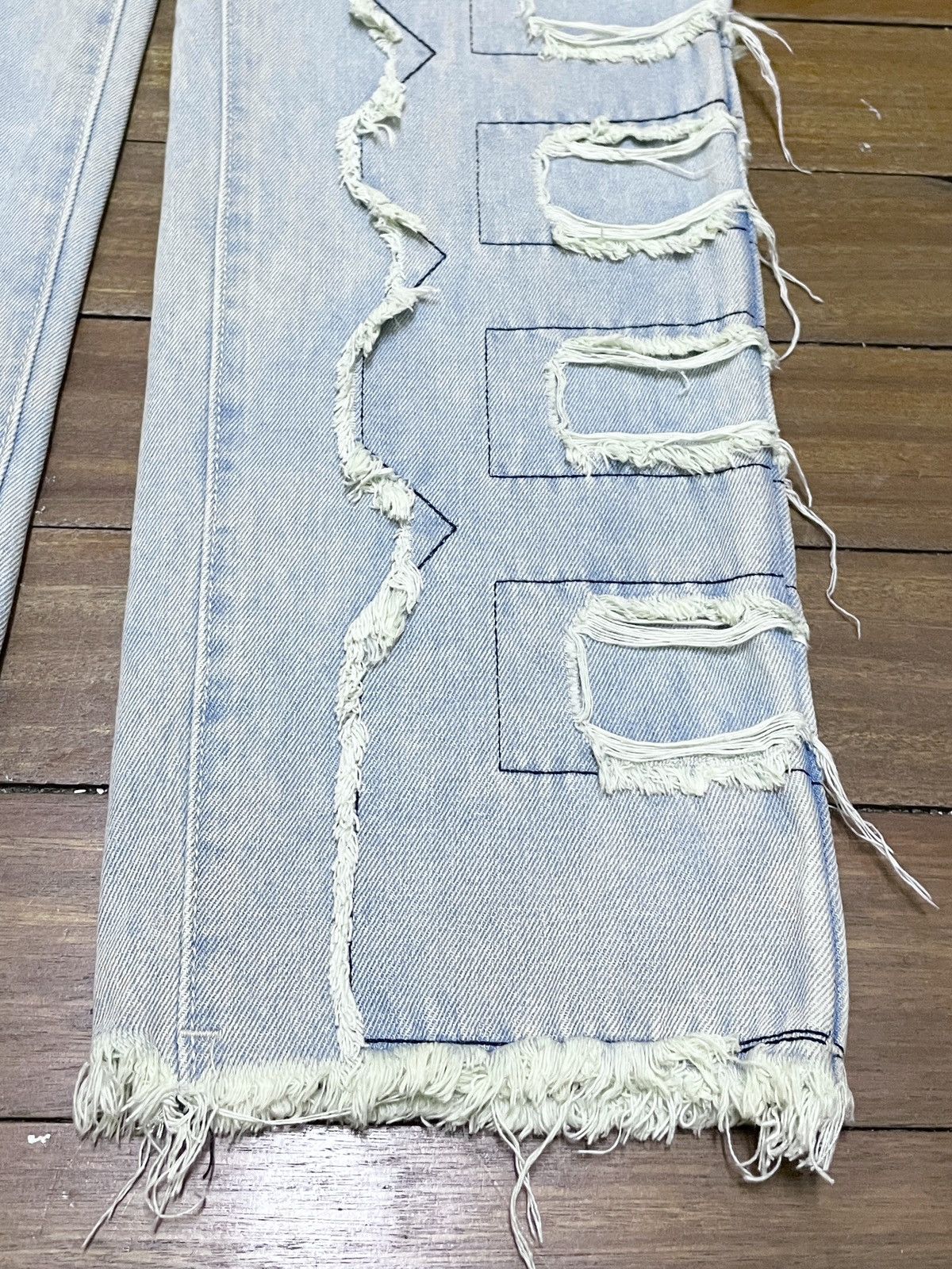 14th Addiction × If Six Was Nine × Japanese Brand Rare Design Vintage Japanese Brand Patchwork Jeans 2000s Size US 36 / EU 52 - 6 Thumbnail