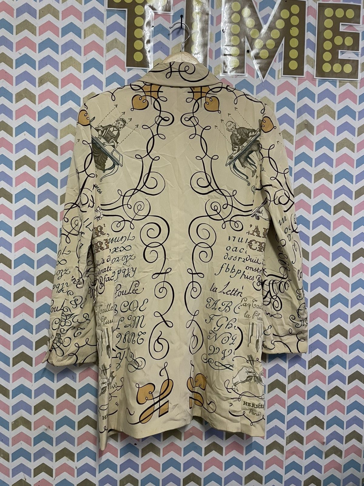 Hermes 90s hermes print jacket,1990 silk jacket by hermes Size M / US 6-8 / IT 42-44 - 3 Thumbnail