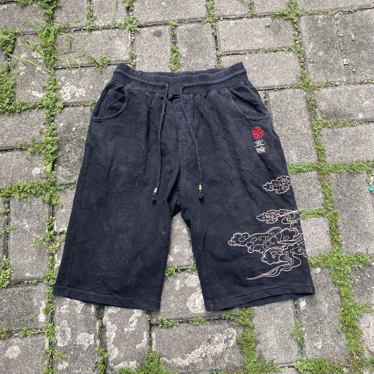 Japanese Brand 2000s Nippon Blue Karakuri Style Shorts Pants Size US 26 / EU 42 - 2 Thumbnail