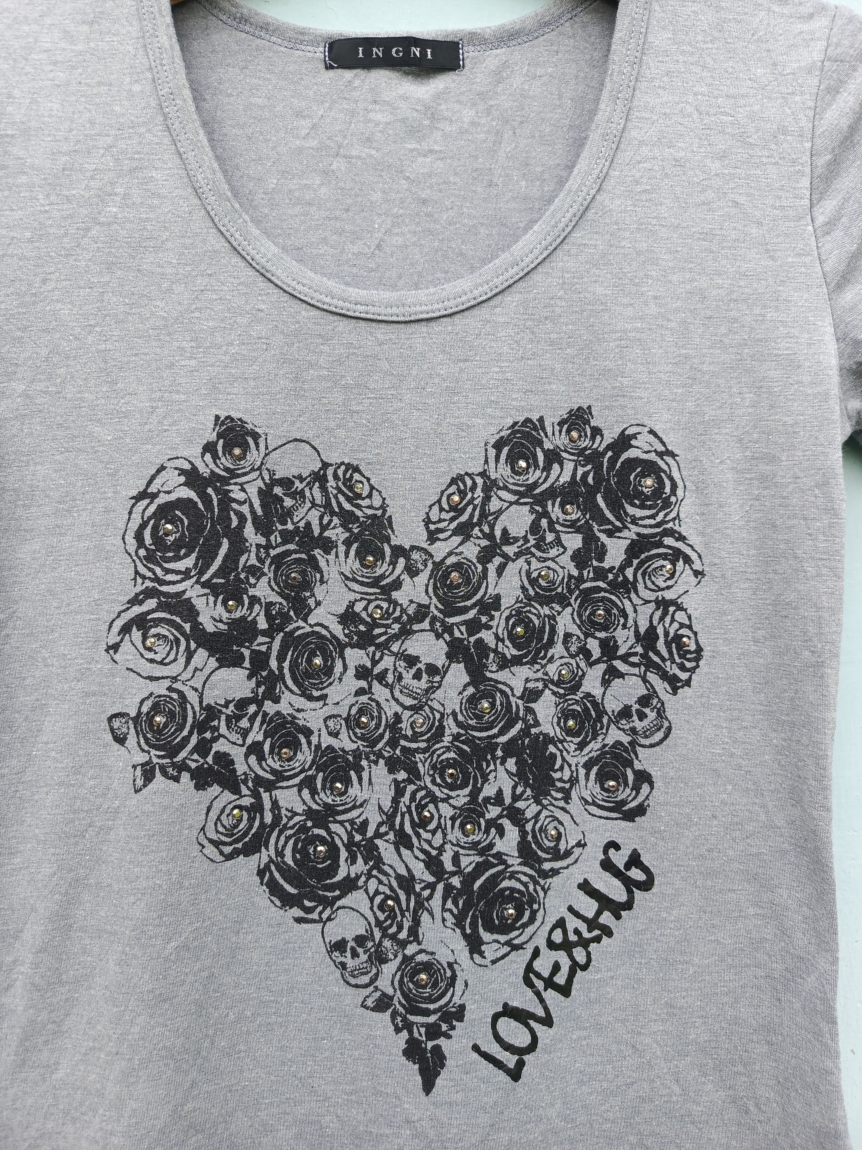 Japanese Brand Ingni love & hug skull print t-shirts Size M / US 6-8 / IT 42-44 - 4 Thumbnail