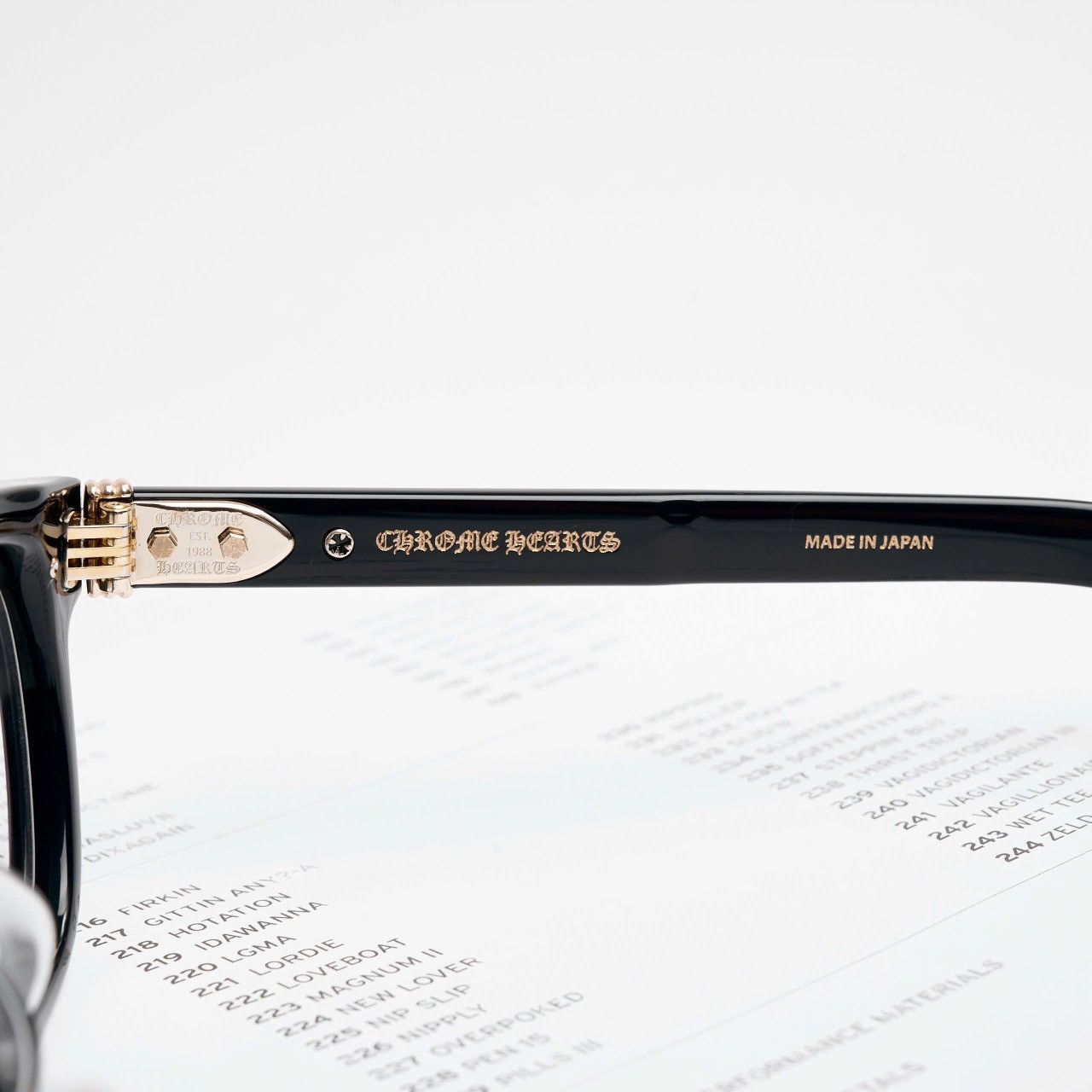 Chrome Hearts CHROME HEARTS DRIPPIN BLACK/18KGP GLASSES Size ONE SIZE - 4 Thumbnail