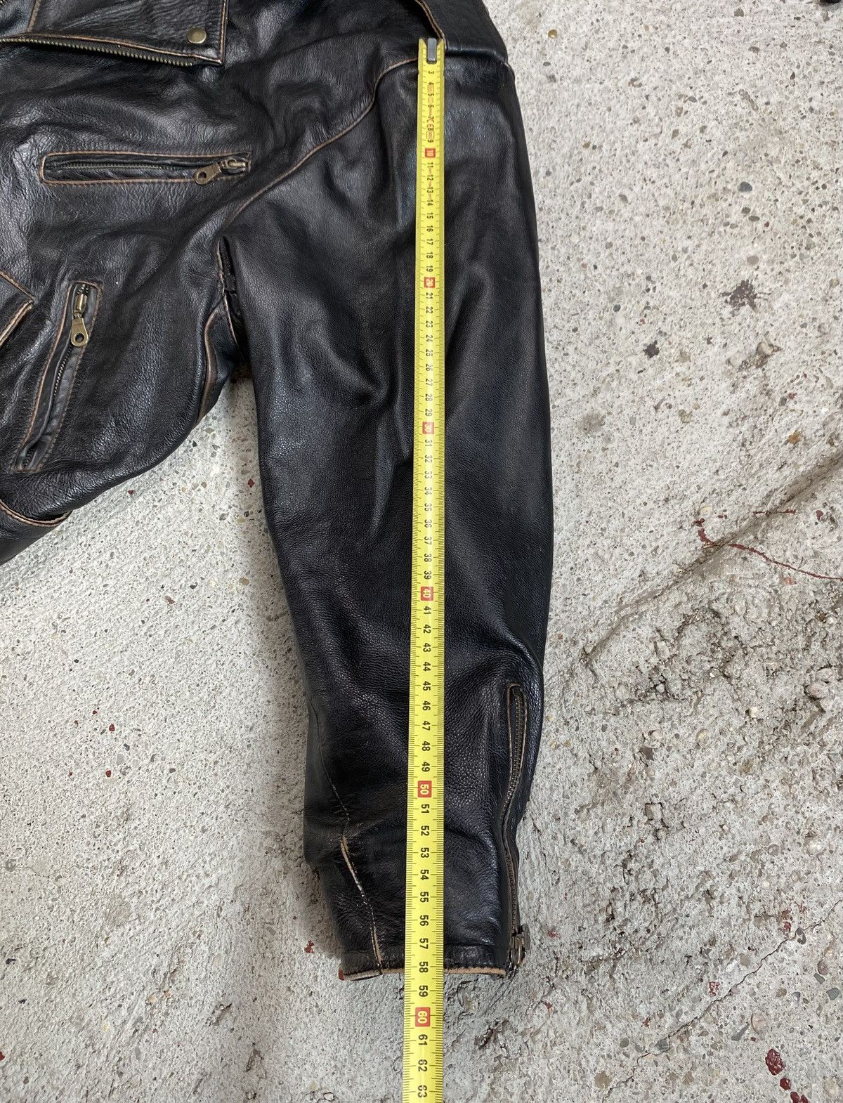 Japanese Brand Vintage biker leather jacket black assimetrical japan Size US M / EU 48-50 / 2 - 17 Thumbnail