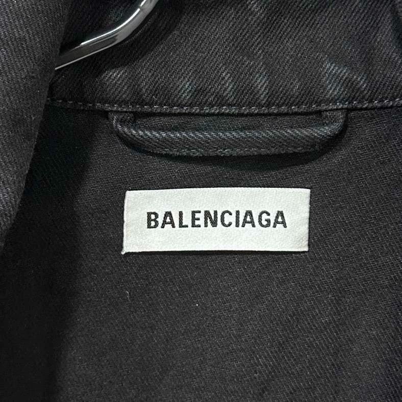 Balenciaga Balenciaga size 38 Back rhinestone logo denim jacket Size M / US 6-8 / IT 42-44 - 5 Thumbnail