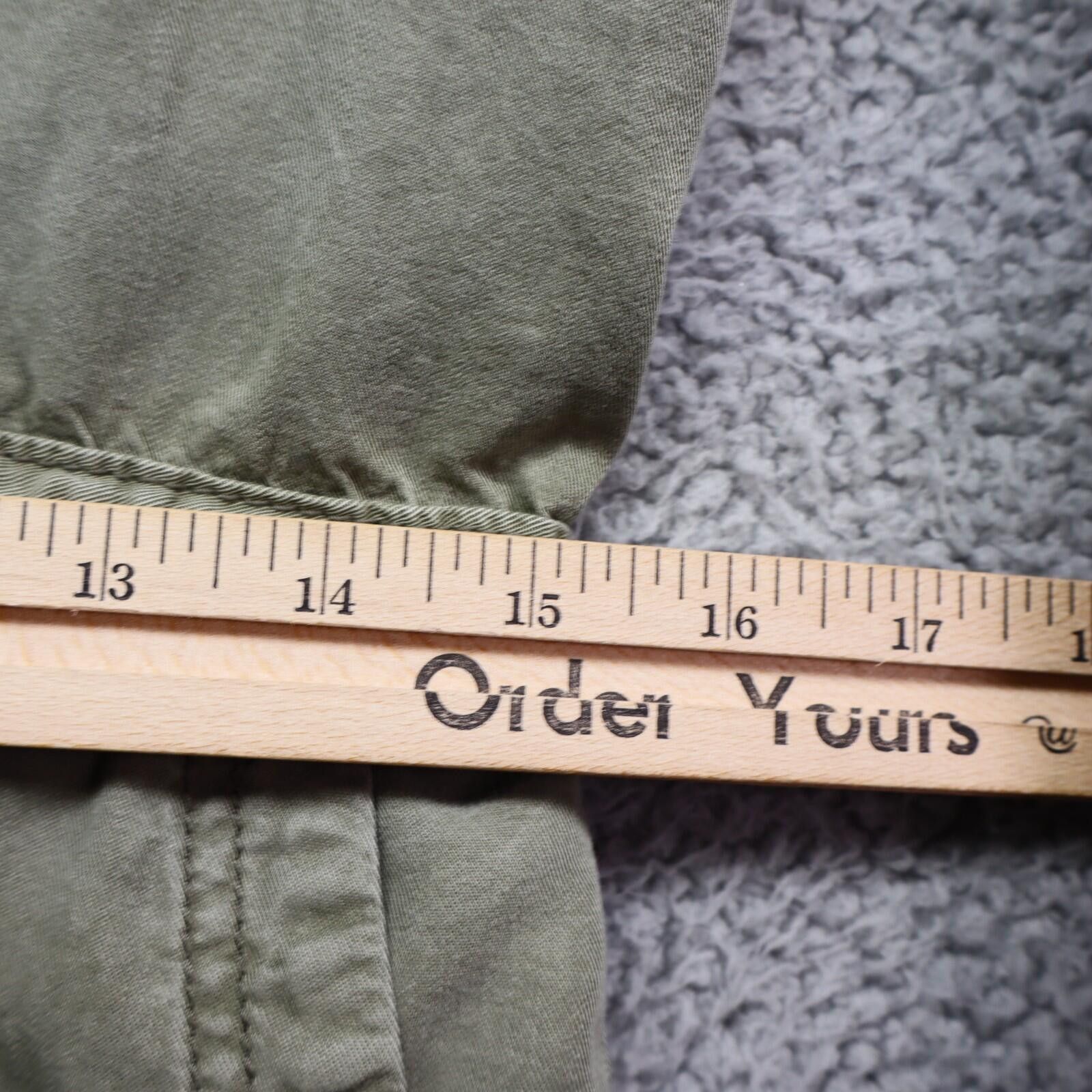 American Eagle Outfitters American Eagle sz 0 army green long sleeve romper shorts y2k Size 25" / US 0 / IT 36 - 6 Thumbnail