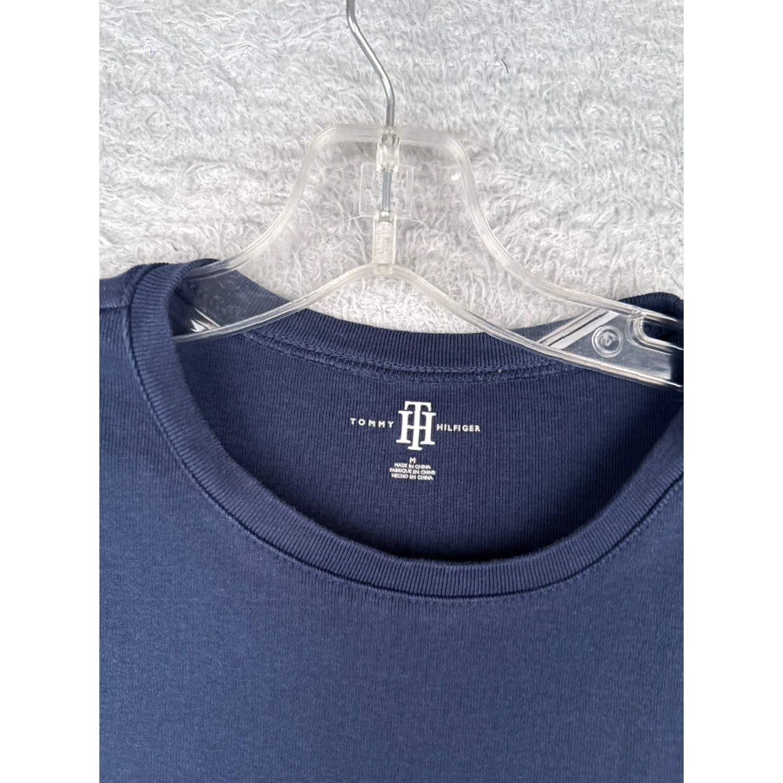 Tommy Hilfiger Tommy Hilfiger Shirt Junior Medium Blue Crew Neck Cotton Knit Short Sleeve Size M / US 6-8 / IT 42-44 - 6 Thumbnail