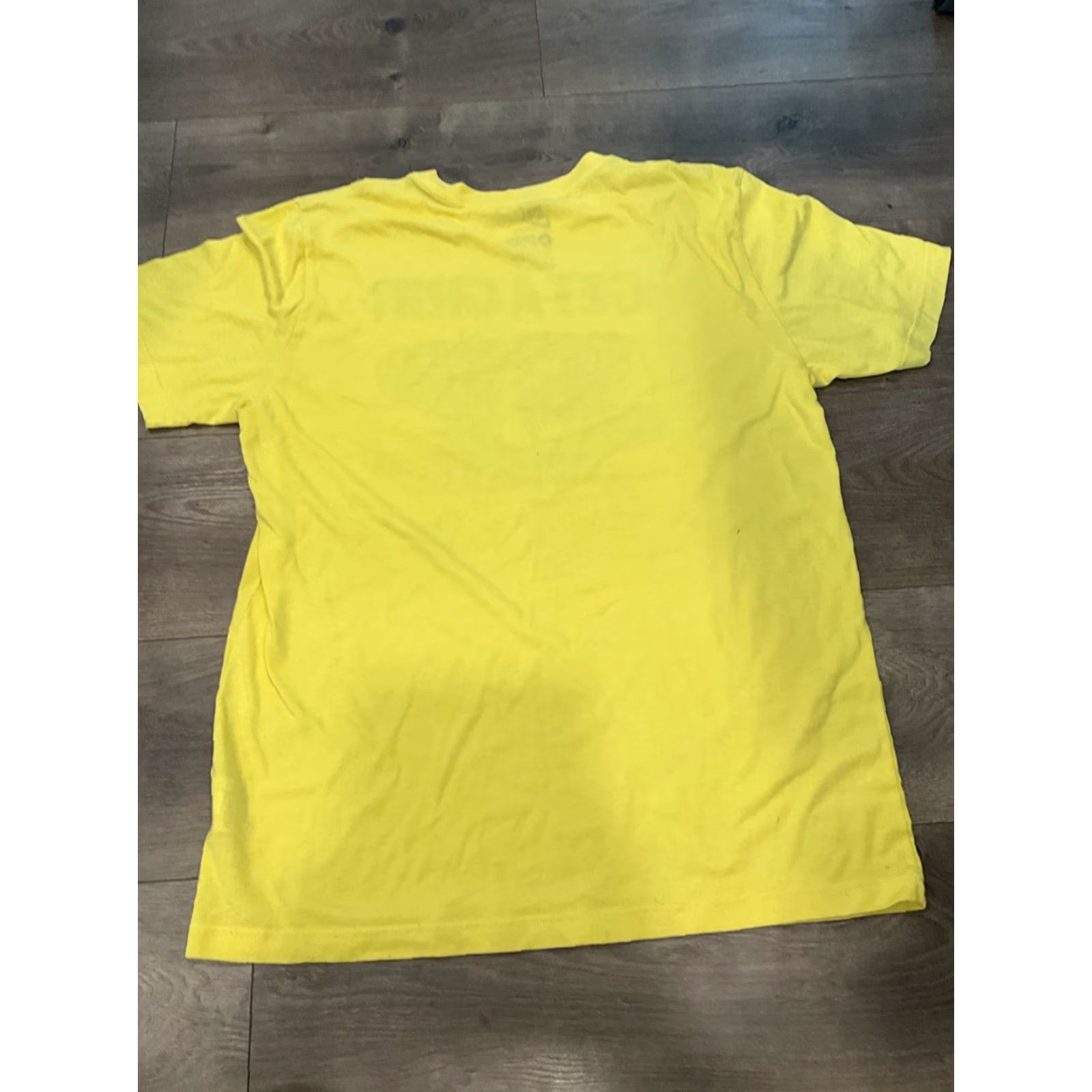 Nike VINTAGE Nike Athletics Get a grip T-shirt Big Print Yellow L Mens Crew Neck Long Sleeve Graphic Print 90s Vintage Nike Athletic Shirt Size US L / EU 52-54 / 3 - 6 Thumbnail