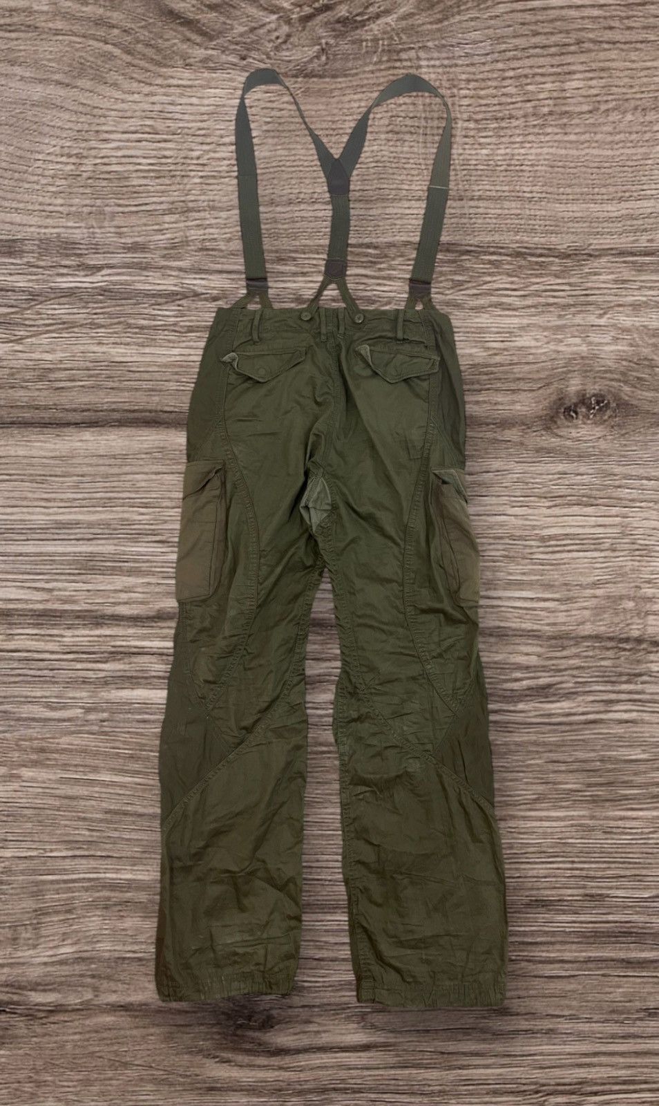 Japanese Brand 💸BINDING OFFER💸 G.O.A Suspender Flared Cargo Pants Size US 32 / EU 48 - 2 Thumbnail