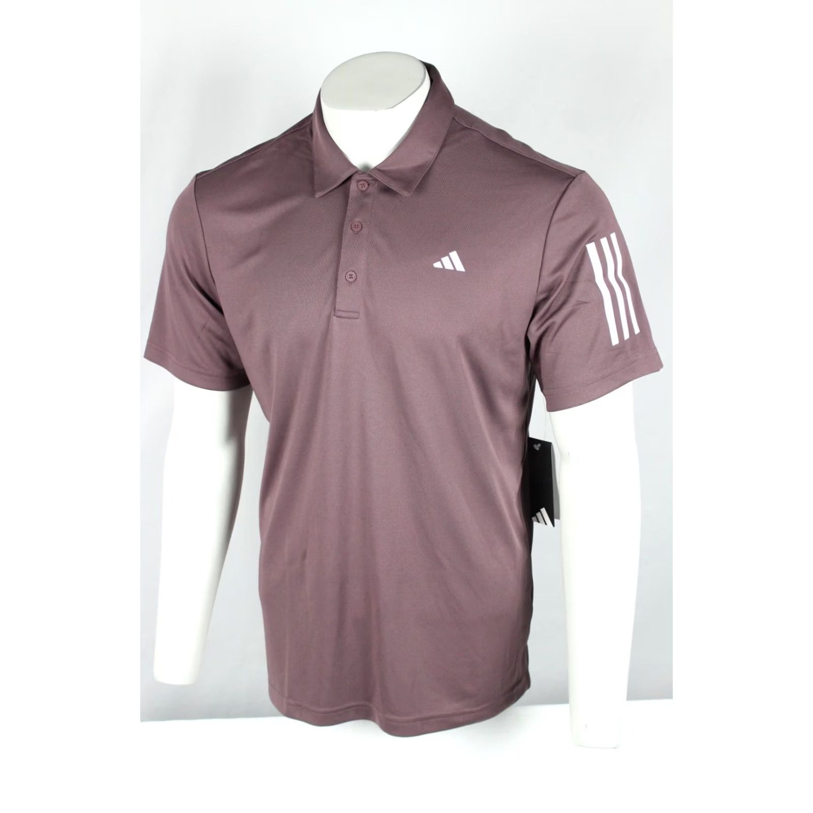 Adidas Adidas Mens Golf Polo Shadow Fig 3 Stripe Short Sleeve Shirt L Size US L / EU 52-54 / 3 - 5 Thumbnail