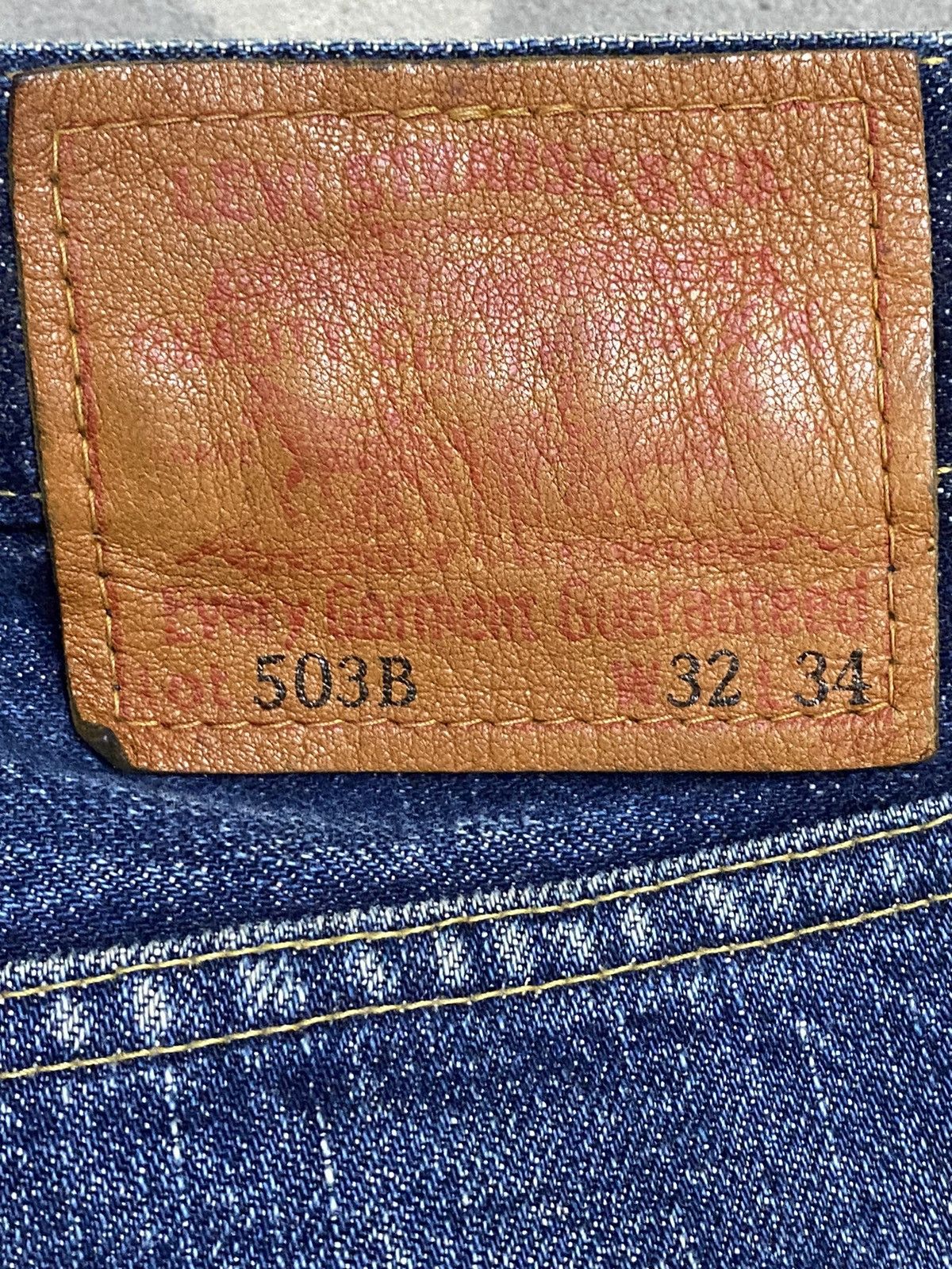 Levi's Vintage Clothing Japan Vintage Levis 503B 90’s Big E Selvedge Short Jeans Size US 31 - 8 Thumbnail