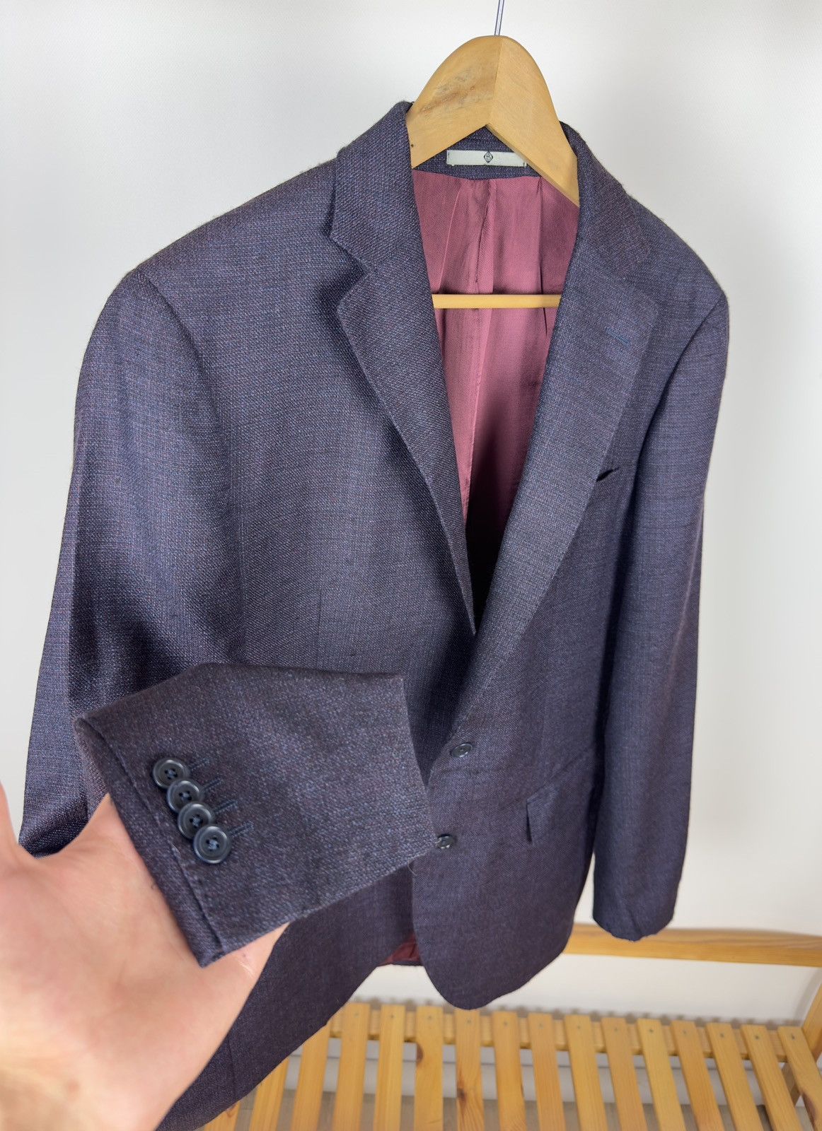 Loro Piana Henry by Loro Piana Blazer Wool Jacket Size 52L - 3 Thumbnail