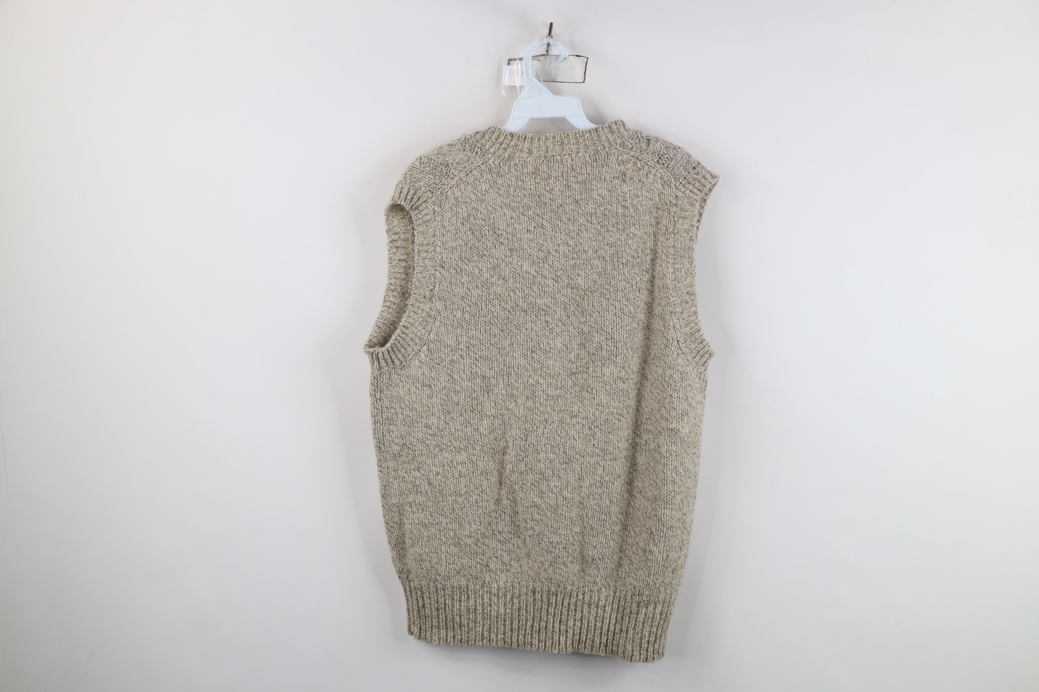 Vintage Vintage 90s Streetwear Blend Chunky Cable Knit Sweater Vest Size US XL / EU 56 / 4 - 9 Thumbnail