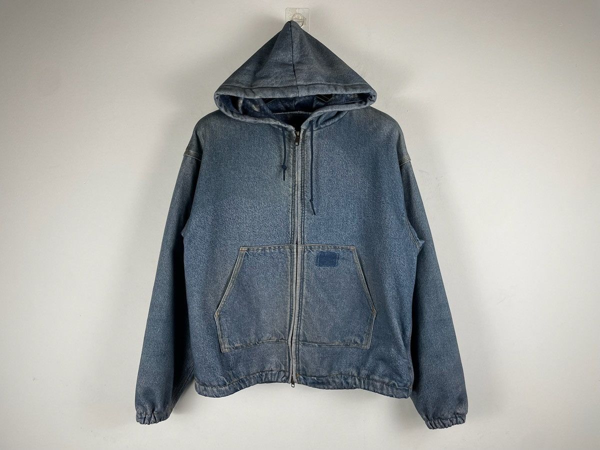 Beams Japan Beams Japan Original Knit Like Denim Hoodie Size US M / EU 48-50 / 2 - 6 Thumbnail