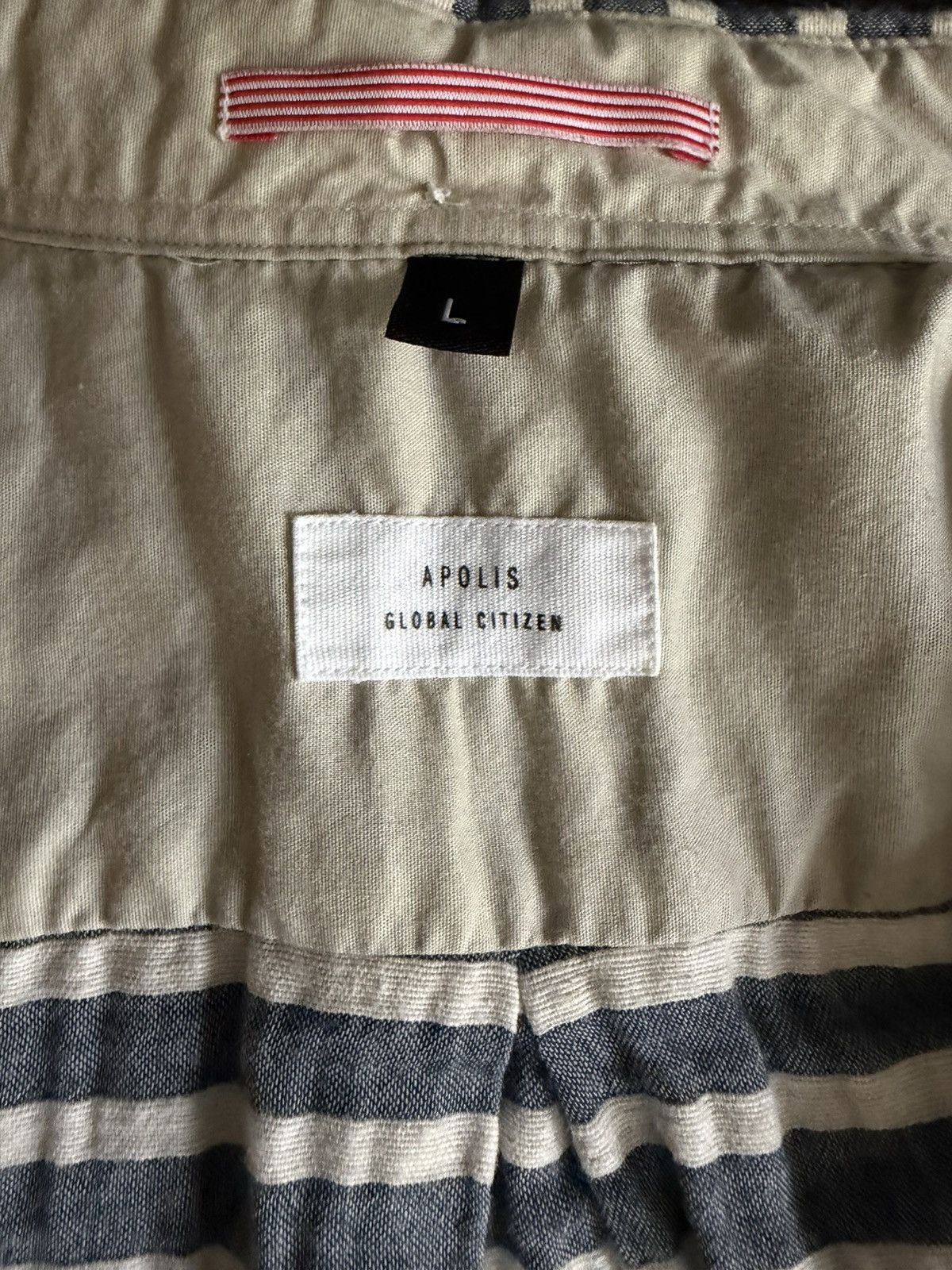 Apolis Aoolis Short Sleeve Striped L Size US L / EU 52-54 / 3 - 4 Thumbnail