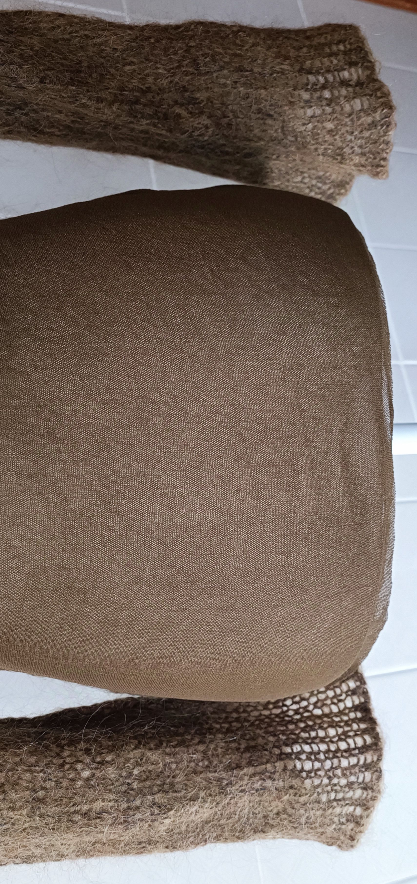 Jean Paul Gaultier 90's- Mohair sleeves and nylon micro mesh top Size XS / US 0-2 / IT 36-38 - 19 Thumbnail