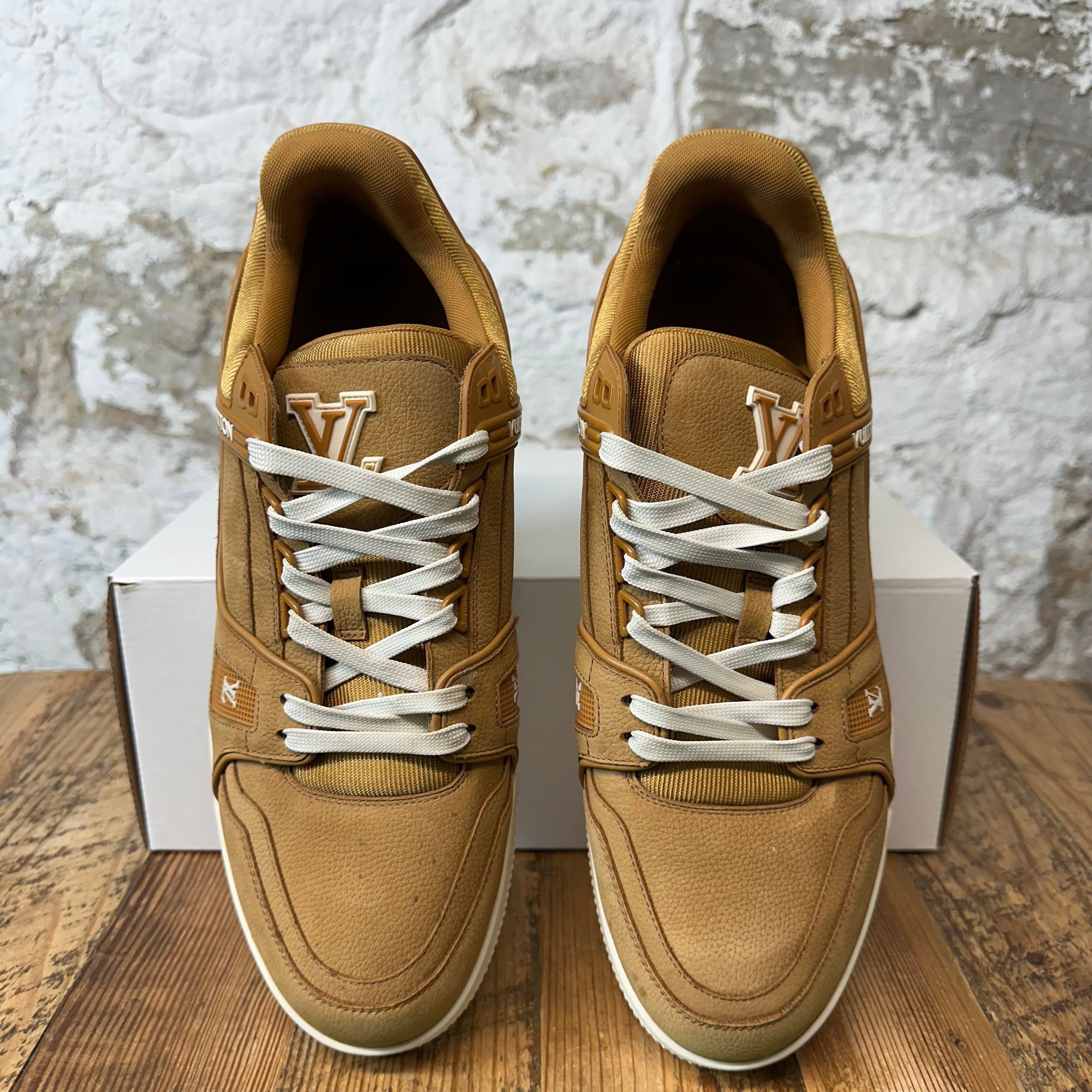 Louis Vuitton Louis Vuitton Brown Leather Trainer Sneaker Sz 10.5 (9LV) Size US 10.5 / EU 43-44 - 3 Thumbnail