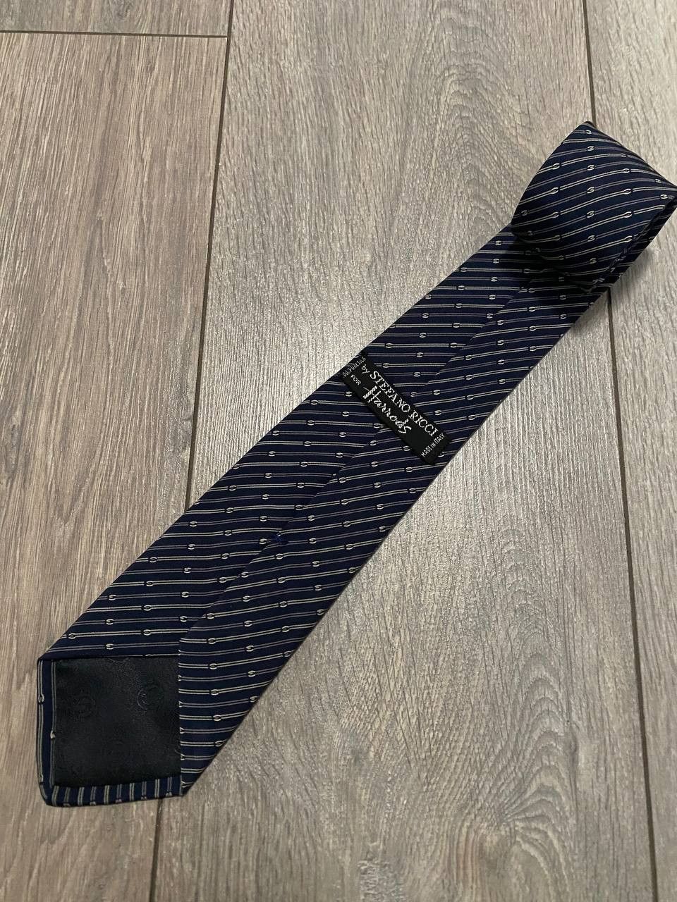 Stefano Ricci Vintage Stefano Ricci For Harrods Tie Monogram 100% Silk Size ONE SIZE - 2 Thumbnail