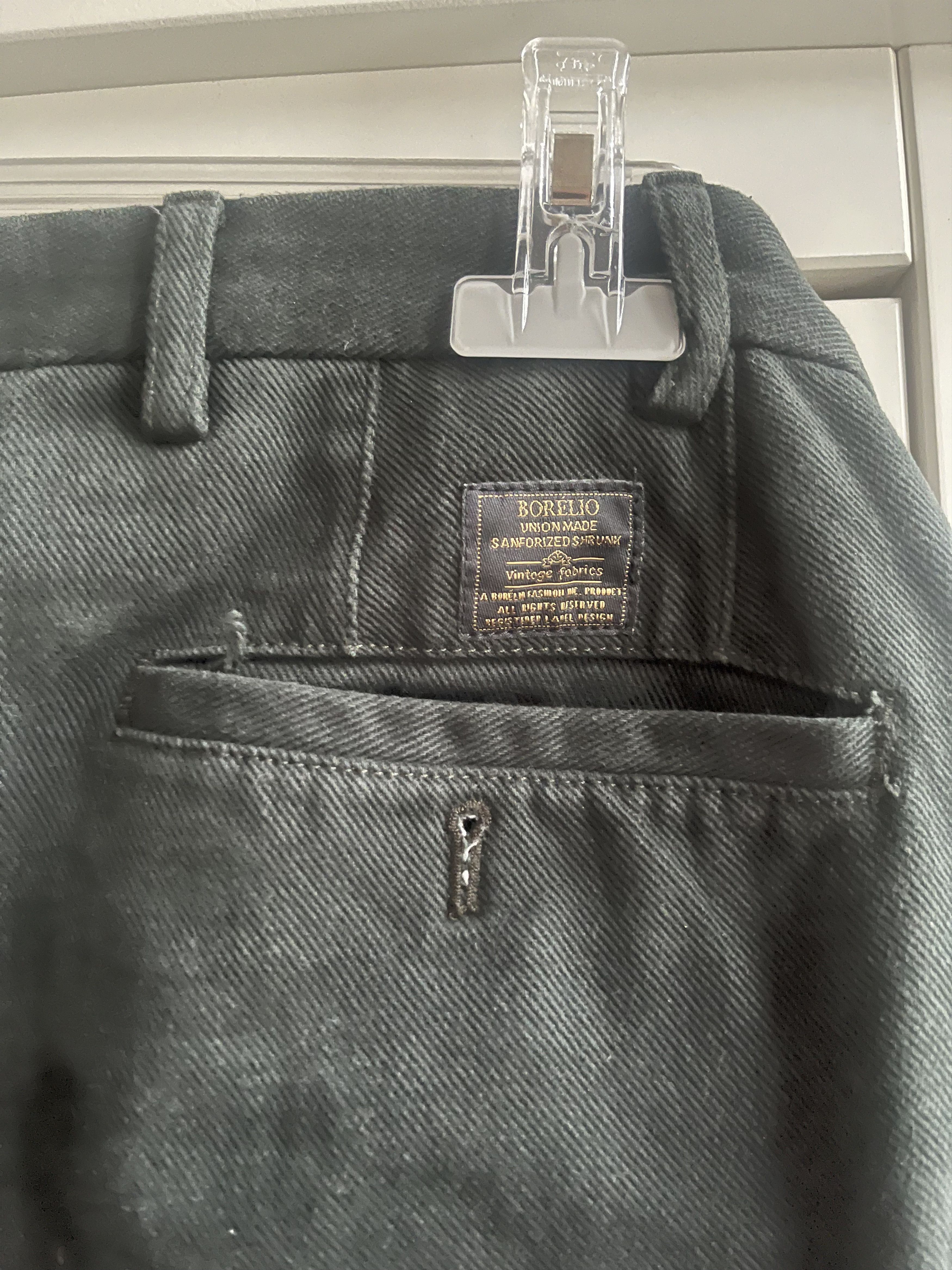 Other Borelio Hose Chino, dicker Stoff, Gr. 50, grün Size US 34 / EU 50 - 3 Thumbnail