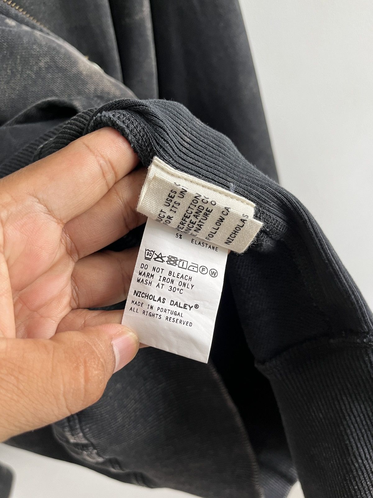Nicholas Daley Rain Drop Cotton-Jersey Zip-Up Hoodie Size US L / EU 52-54 / 3 - 9 Thumbnail