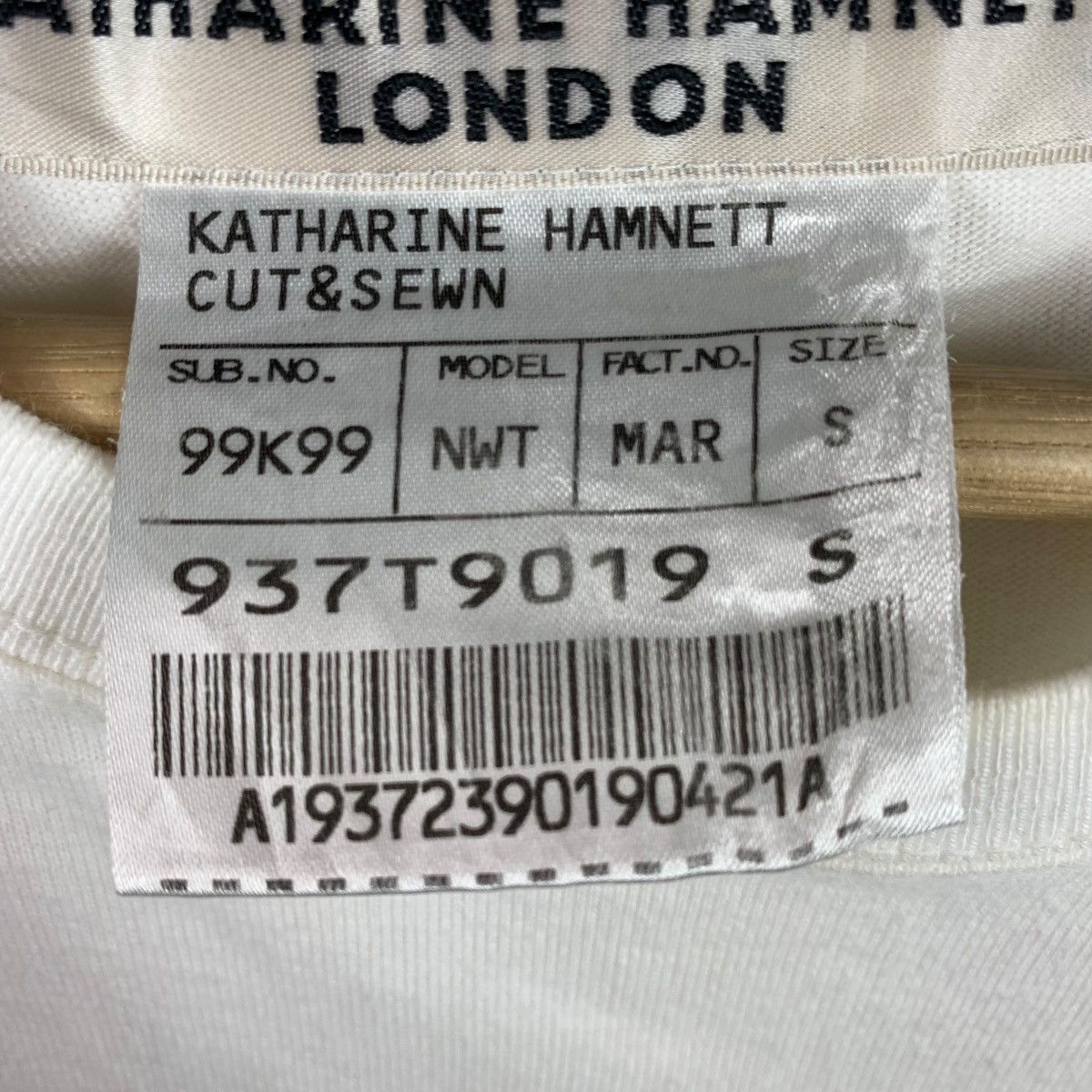 Designer × Katharine Hamnett London KATHARINE HAMNETT cut & sewn no war spellout tee Size S / US 4 / IT 40 - 9 Thumbnail