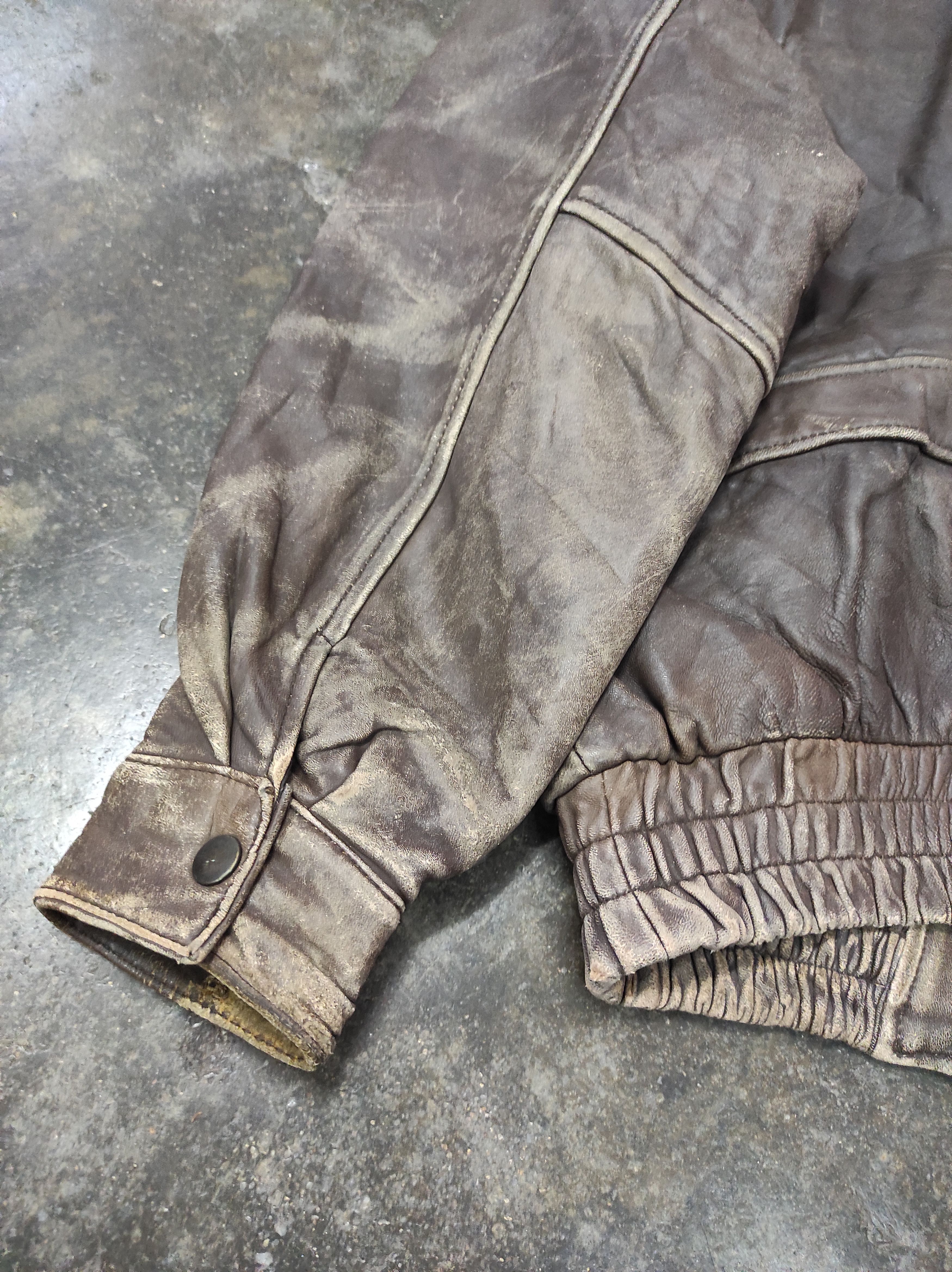 Genuine Leather × Japanese Brand NEXT STAGE LEATHER CRAFT LEATHER BOMBER JACKET Size US M / EU 48-50 / 2 - 6 Thumbnail