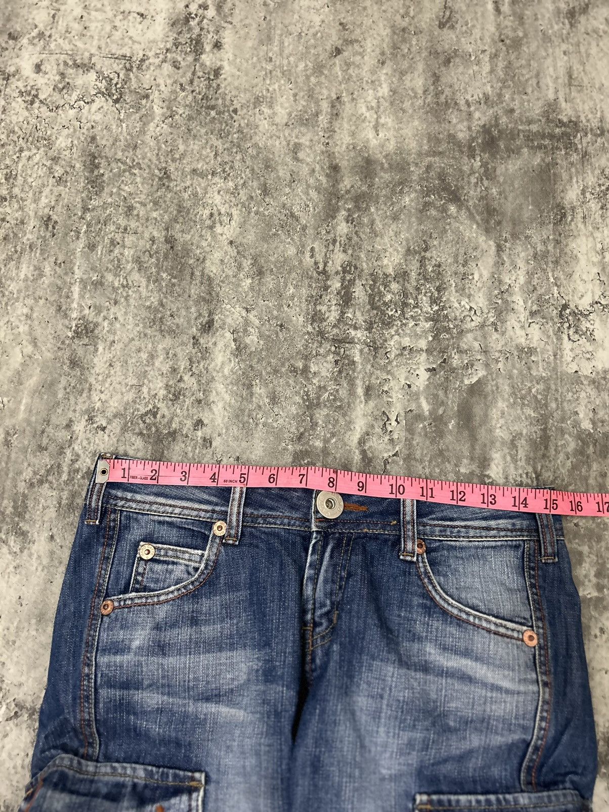 Hysteric Glamour × Japanese Brand × Seditionaries Maro Cate Cargo Baggy Distressed Jeans Size US 30 / EU 46 - 19 Thumbnail