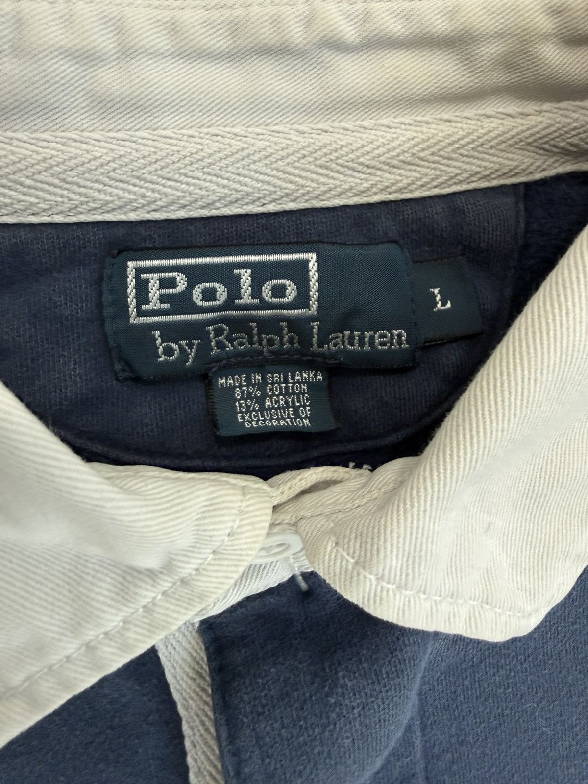 Polo Ralph Lauren Vintage Polo Ralph Lauren Slate Blue Rugby L Size US L / EU 52-54 / 3 - 5 Thumbnail