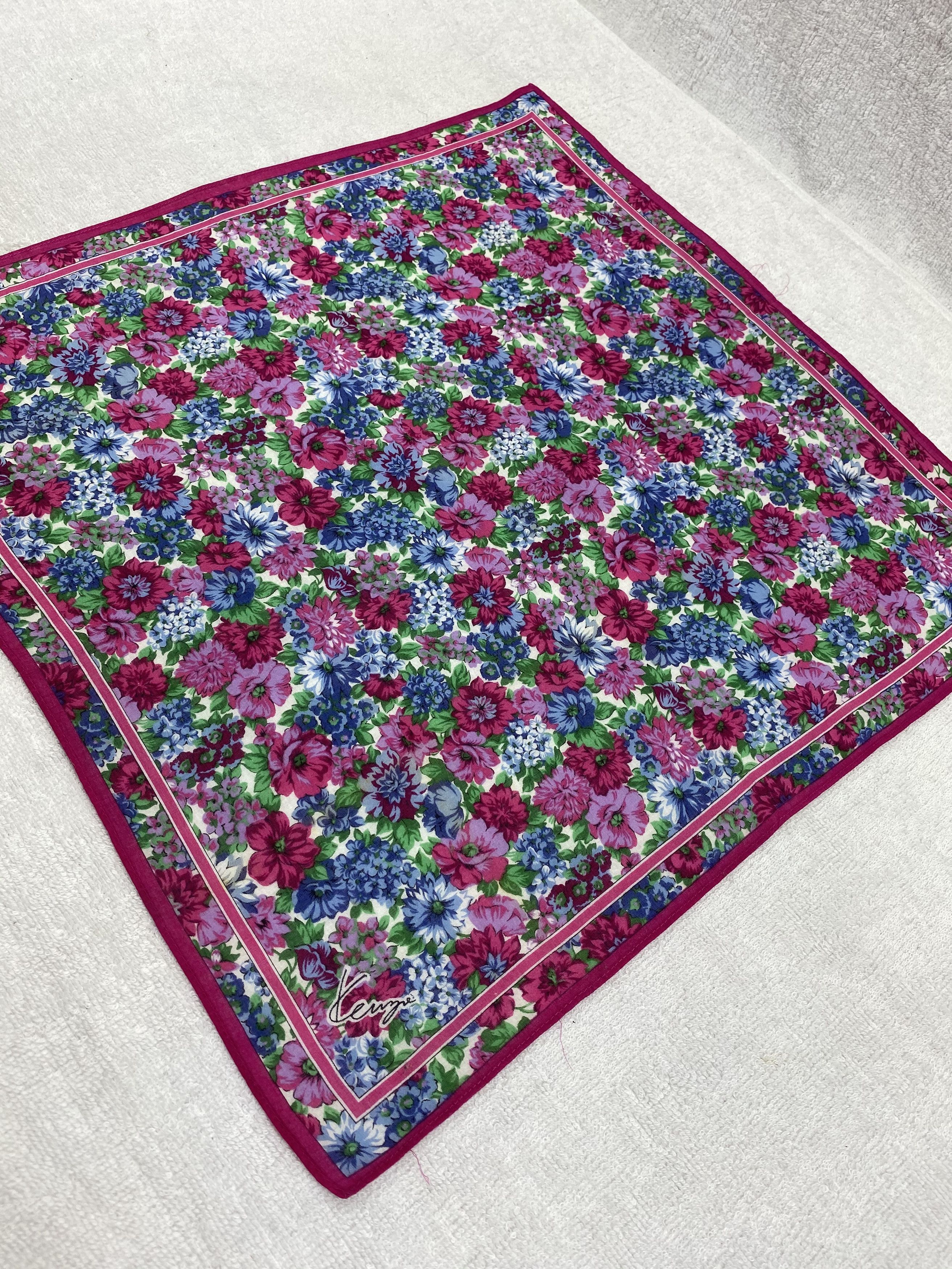Kenzo × Vintage Kenzo Floral Handkerchief / Bandana / Neckerchief Size ONE SIZE - 4 Thumbnail