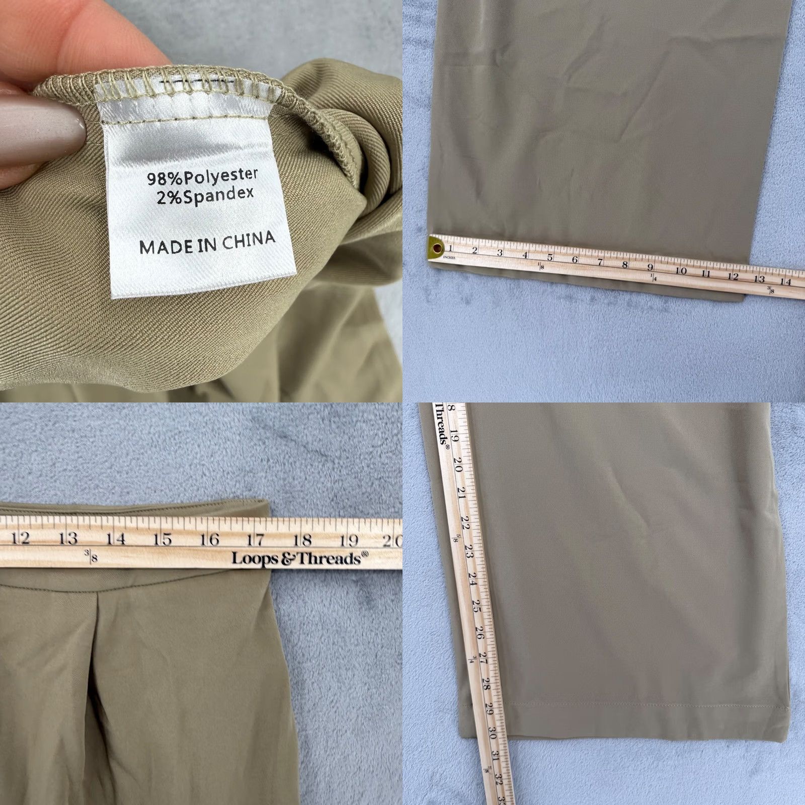Vintage Merokeety Womens High Waisted Wide Leg Cargo Pants Pleated Trousers Size XL Size 40" / US 18 - 8 Thumbnail