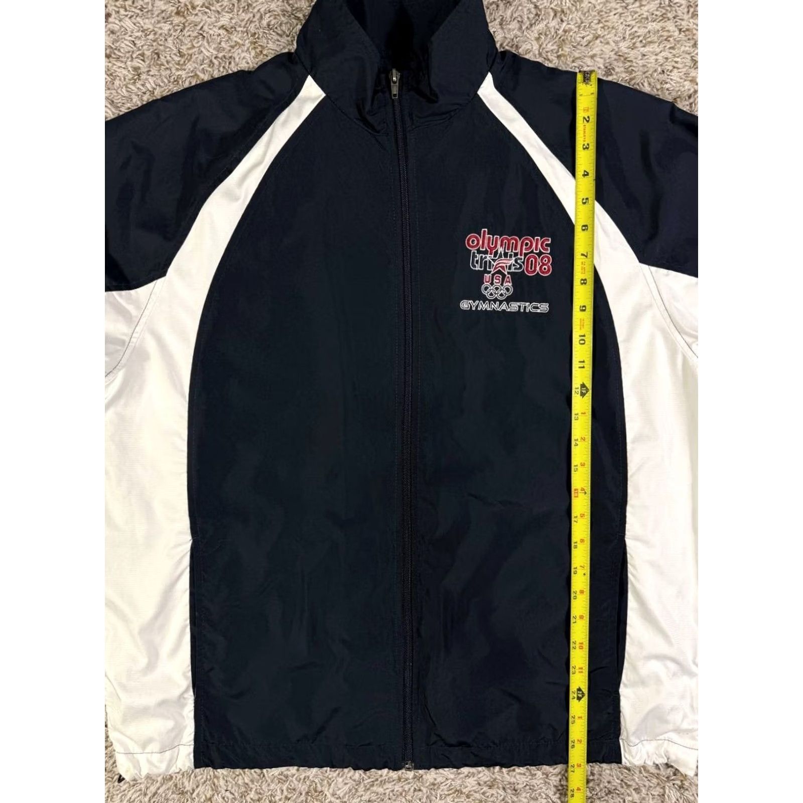 Vintage VINTAGE SPORT-TEK Jacket Windbreaker Olympic 2008 Men's Large Black Size US L / EU 52-54 / 3 - 4 Thumbnail