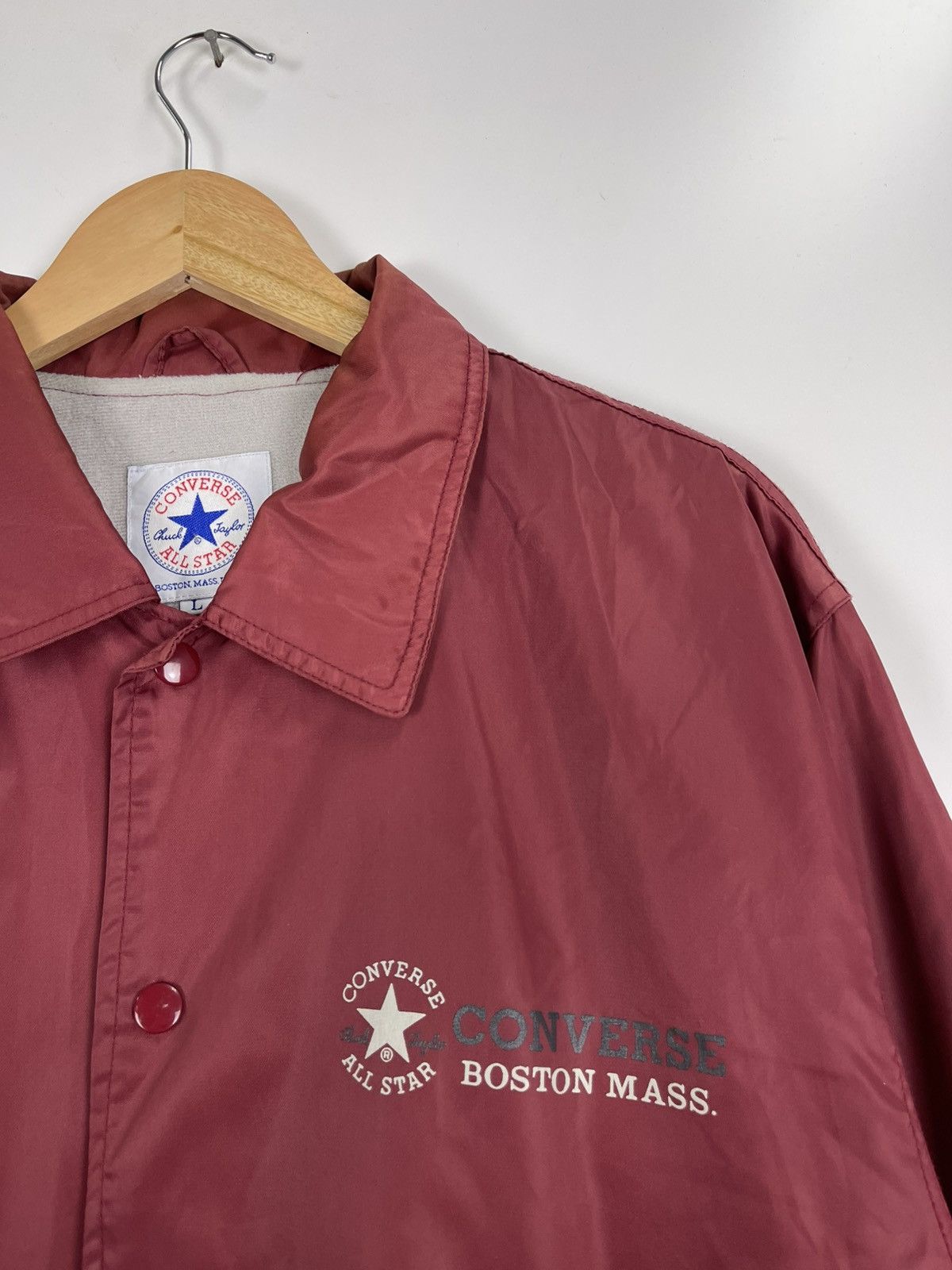 Converse × Vintage Vintage 90s Converse All Star Button Jacket Size US L / EU 52-54 / 3 - 7 Thumbnail